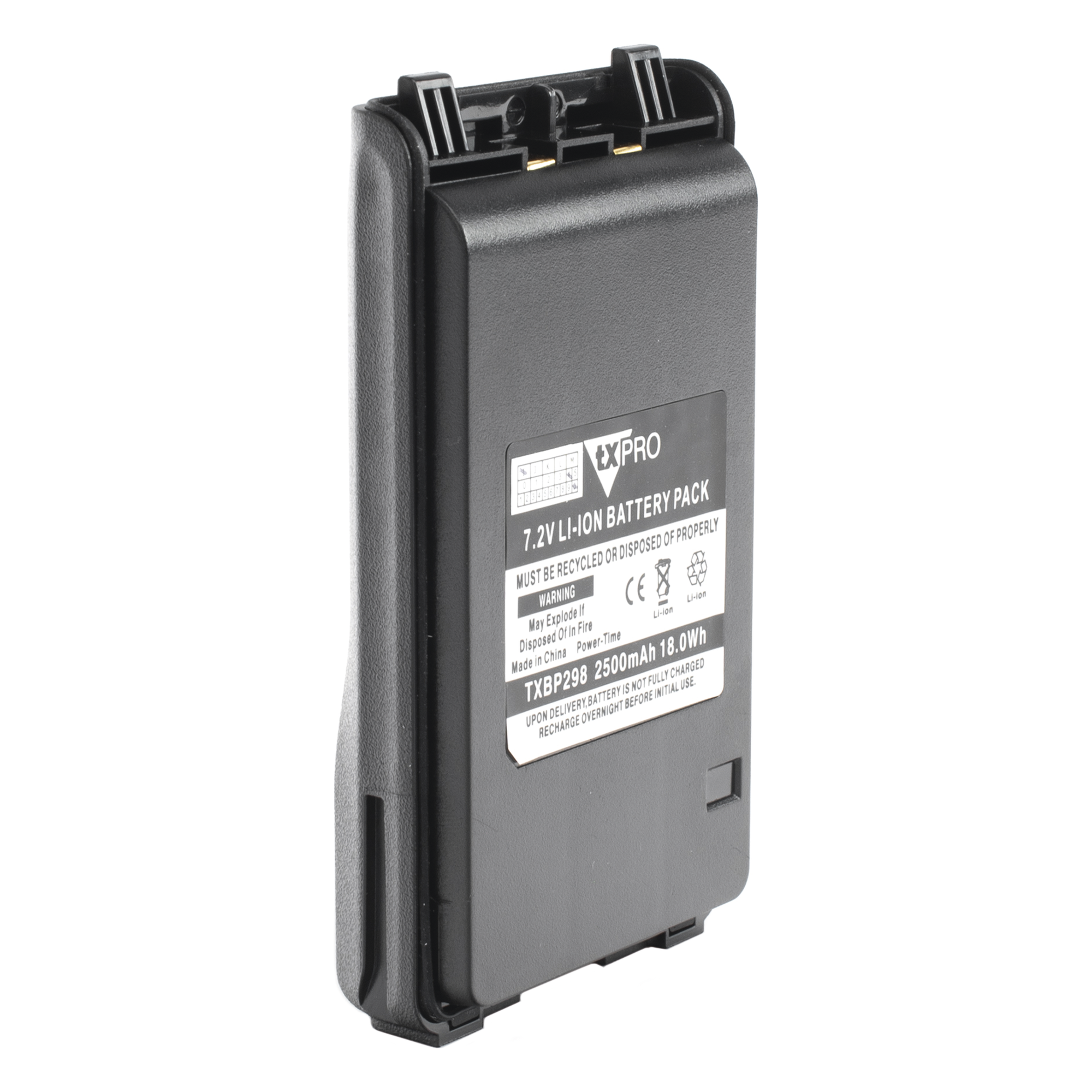 Batería Li-Ion / 2500 mAh / Sin Efecto Memoria / Baja Autodescarga / Clip Integrado