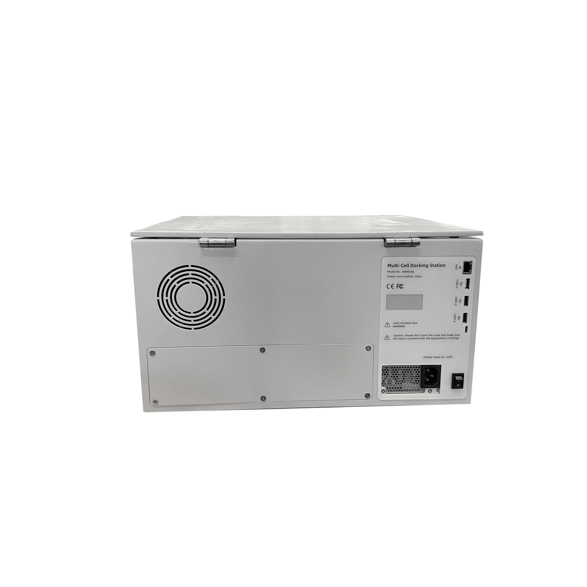 Estación de Descarga para Cámaras Corporales | 8 Canales de Conexión | Descarga Simultanea | Pantalla Táctil | Almacenamiento Hasta 12TB | Carga y Copia de Seguridad Automática | Compatible con Body Cam XMR-R3.