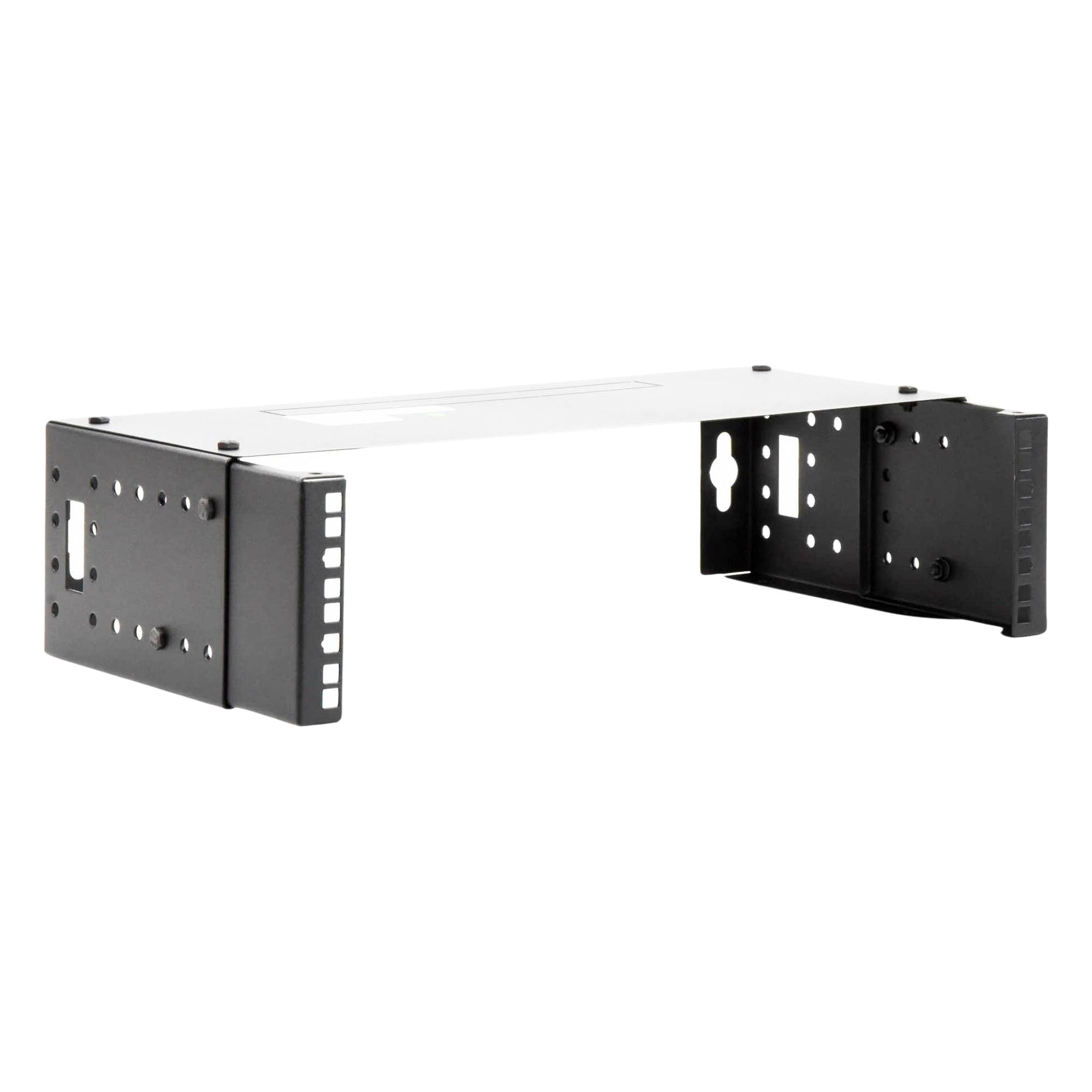 Rack Abierto de Pared / 19in / 2.5 UR / Profundidad Ajustable 8 a 12 in (20.3 a 30.5 cm) / Acero Electroestático