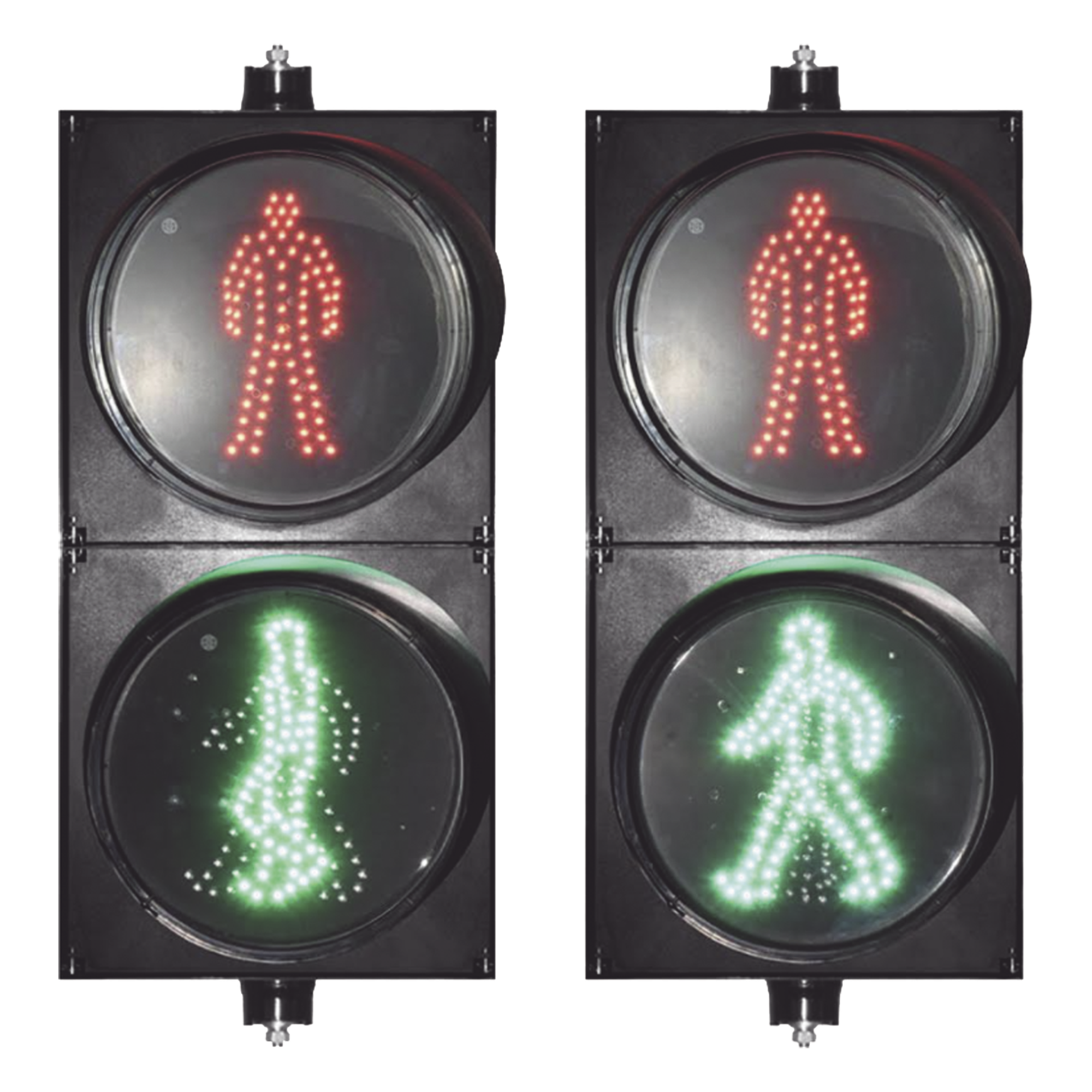 Semáforo Peatonal LED / Diámetro 20 cm / Iluminación RGB / IP65 / 5000 cd/m² / 85-265 VAC — ACCESSPRO · SKU PROLIGHTPASD