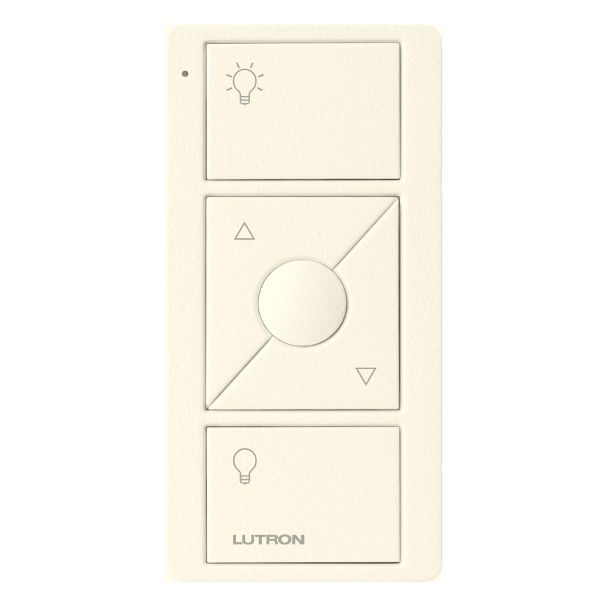 Control Remoto Inalámbrico / 3 Botones / Encendido, Apagado e Intensidad / Compatible Caseta, RA2 Select, RadioRA 2 y Vive / Color Biscuit — LUTRON ELECTRONICS · SKU PJ23BRLTBIL01