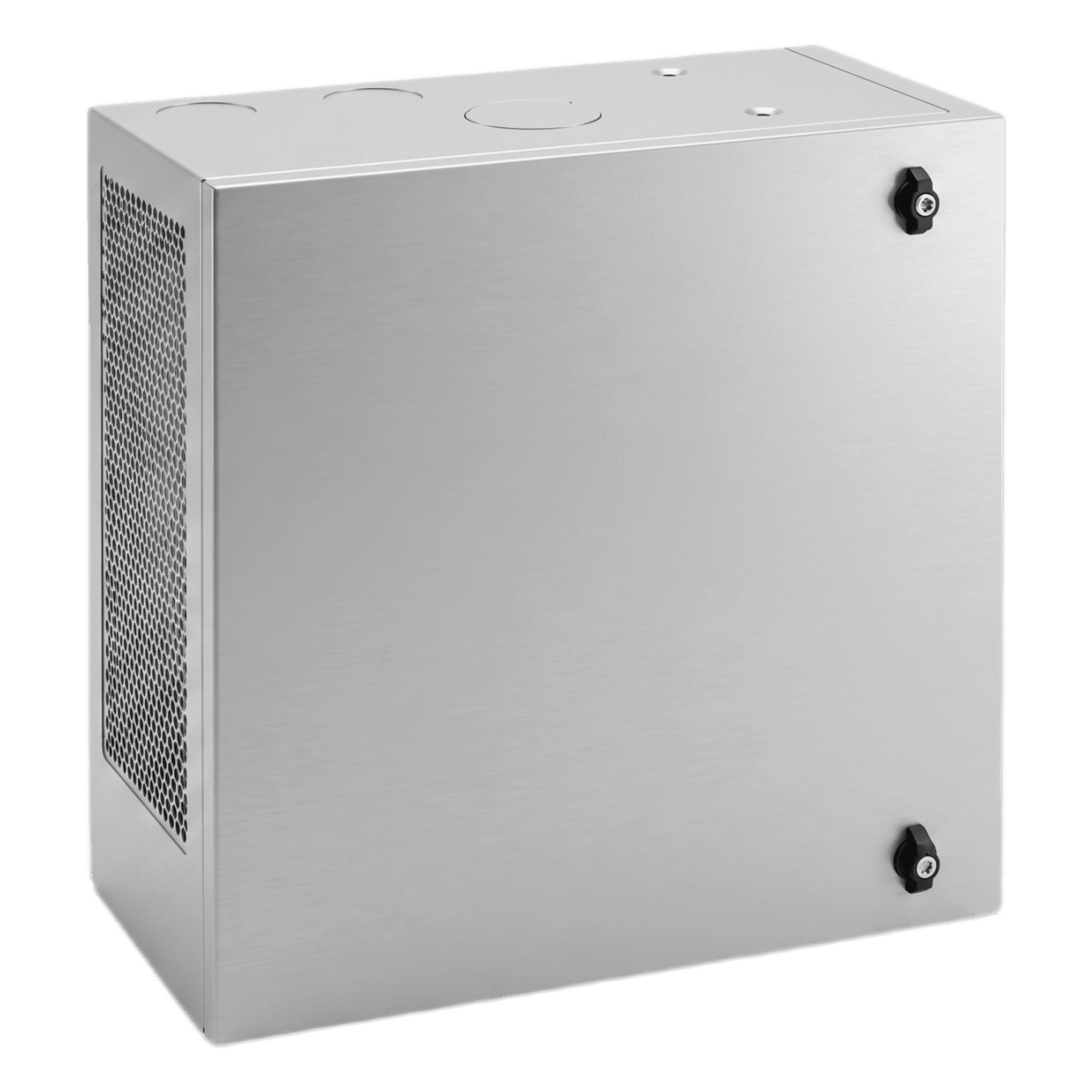 Gabinete de Pared L-Box 6U / Acero 1.9 mm / 610 x 610 x 313 mm (24x24x12 in) / Puerta L 120° / RAL 7035 / Rack 19"