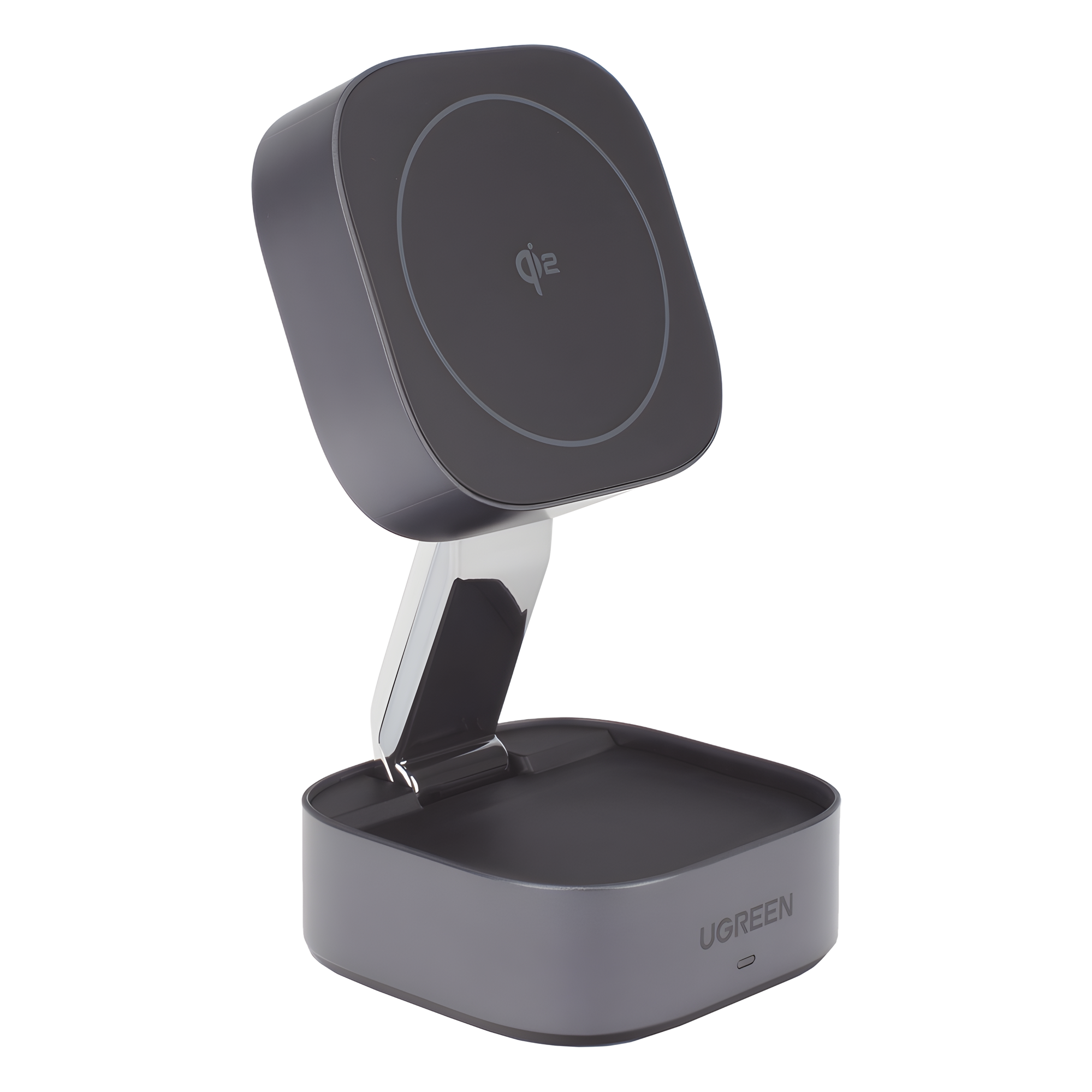 Cargador Inalámbrico 2 en 1 / Qi 2 15W / Base Auriculares 5W / Salida USB-C 5W / Potencia Total 25W / Protección Múltiple