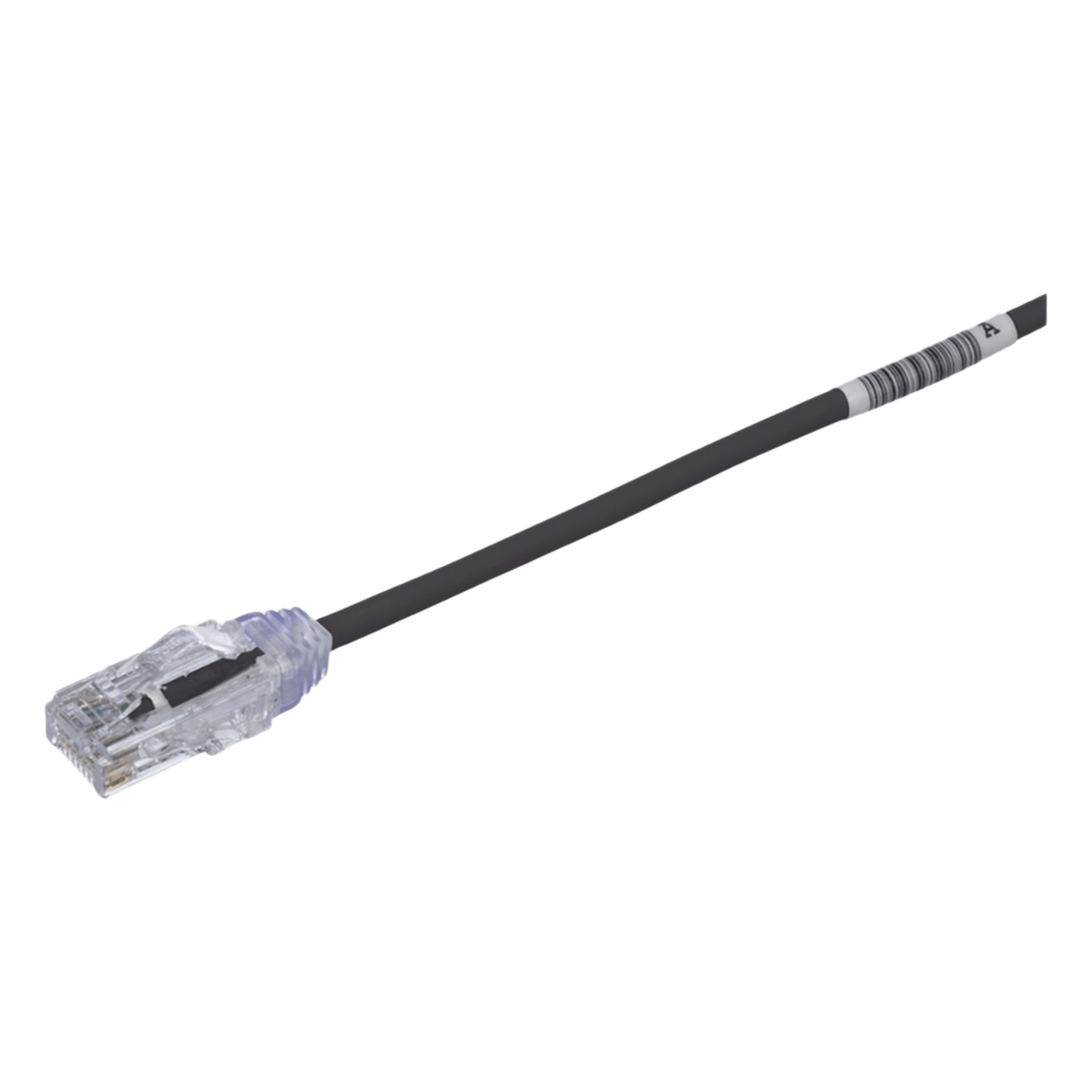 Cable de Parcheo Cat6 / UTP 28AWG / 20.2 cm (0.66 ft) / Diámetro 3.8 mm / PoE hasta 48 cables en mazo / Negro — PANDUIT · SKU UTP28SP8INBL