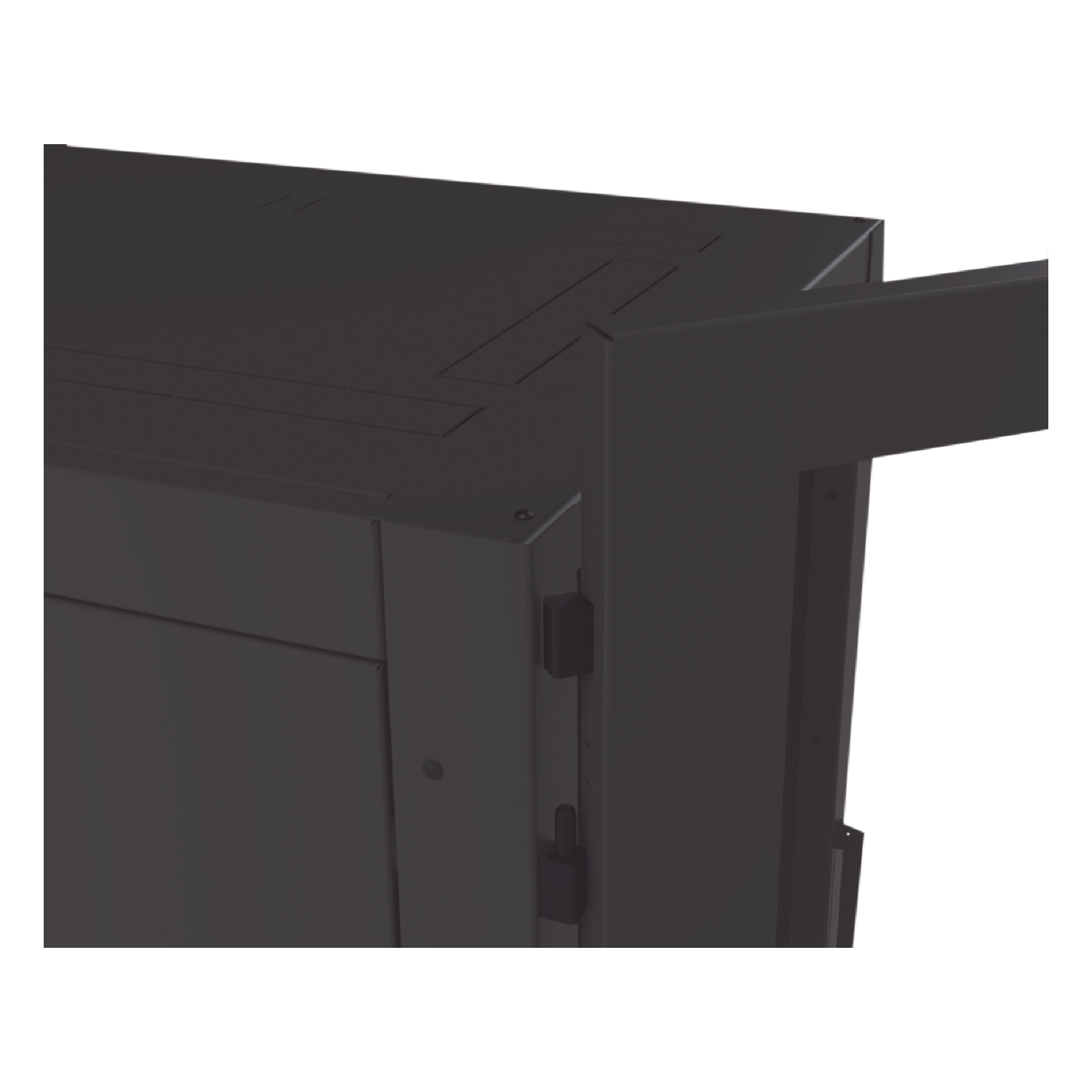 Gabinete de Piso para Telecomunicaciones / 24 UR / 600 x 1000 mm / Puerta con Cristal Templado / Cierre 3 Puntos / Postes Ajustables