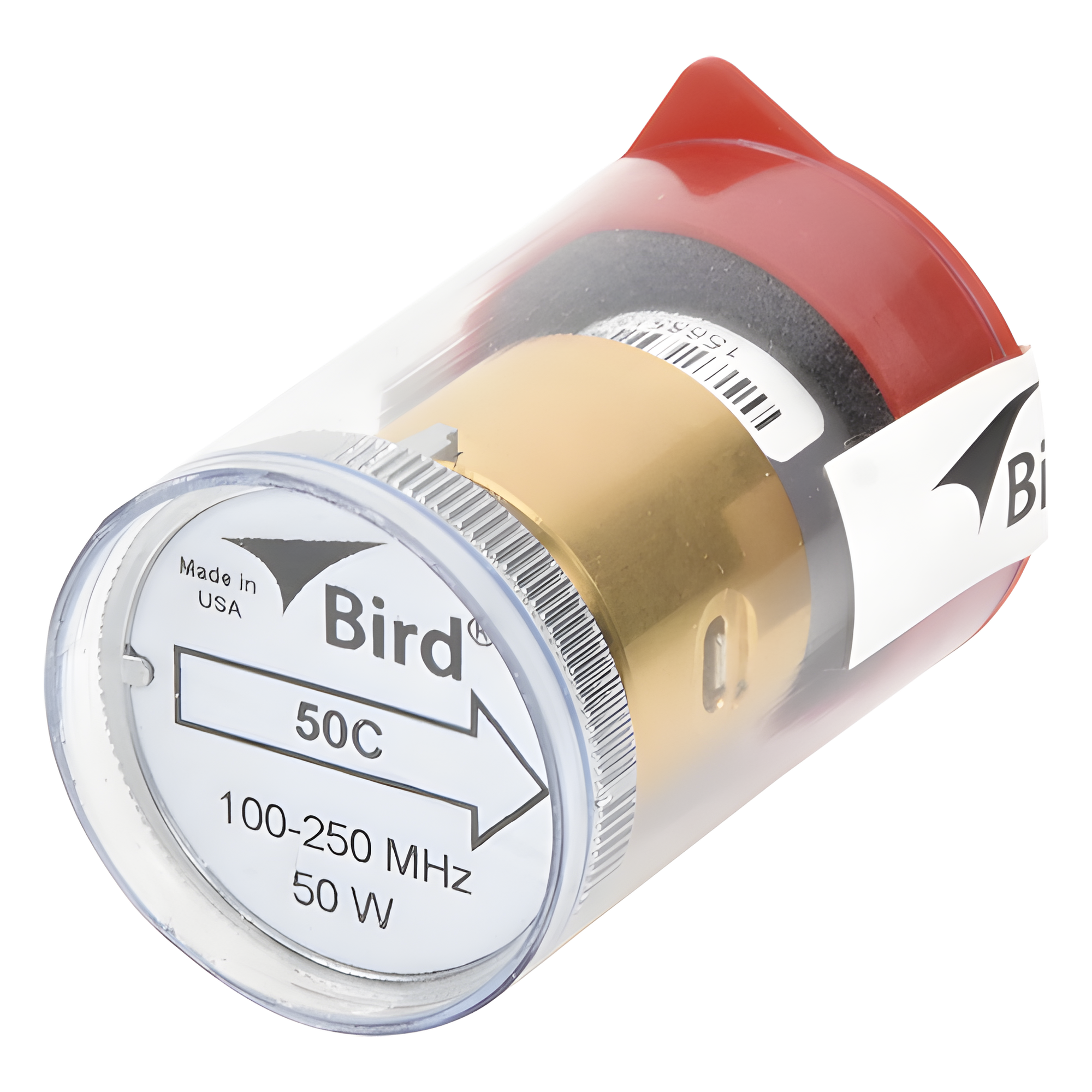 Elemento de Medición RF / 50 Watt / 100-250 MHz / Conector 7/8" en Línea / Compatible con Wattmetro BIRD 43 — BIRD TECHNOLOGIES · SKU 50C