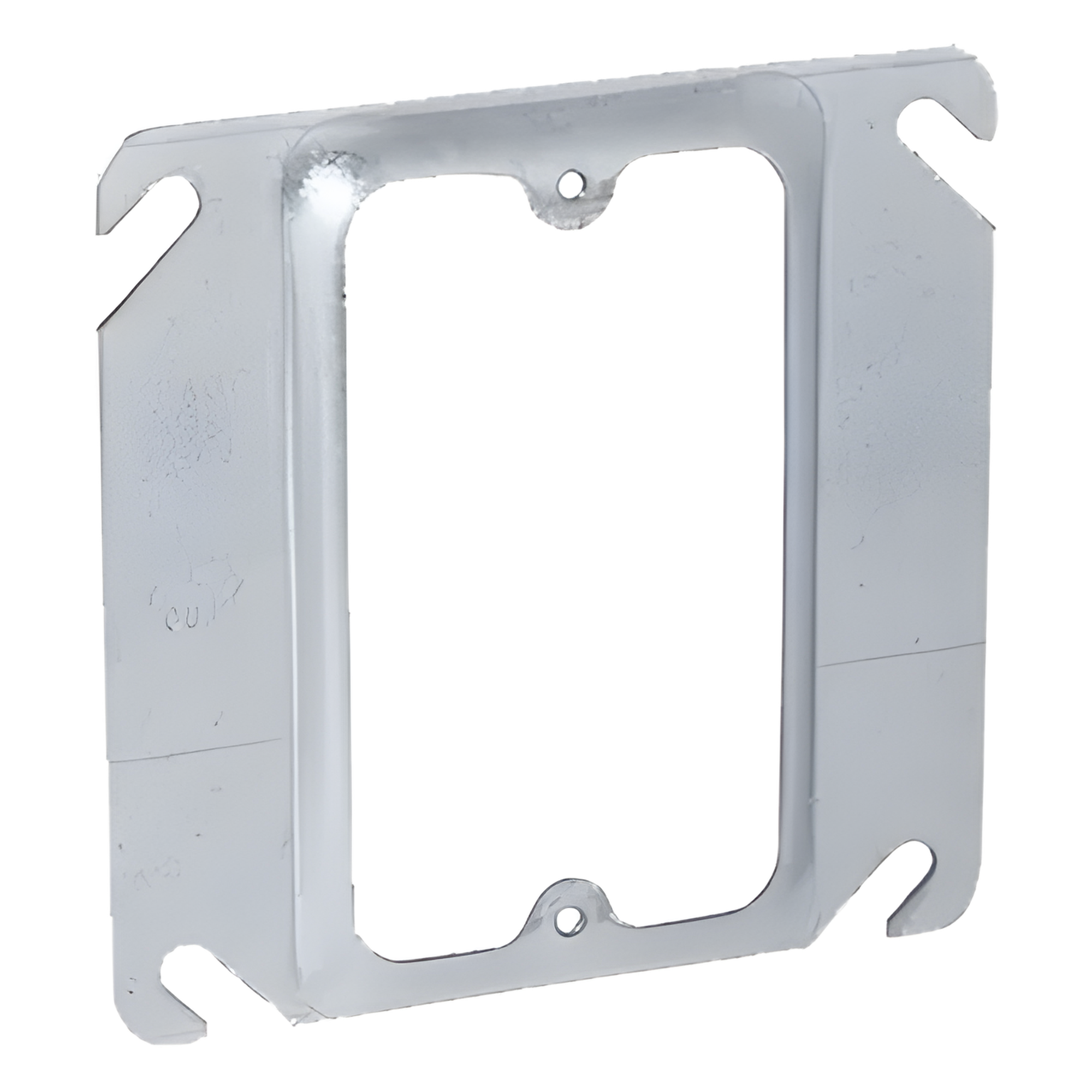 Sobretapa Cuadrada / Acero Galvanizado / 4 in x 4 in / Capacidad 1.5 cu. in. / UL Listed / Montaje Tipo Anillo — RACO · SKU HUB-771