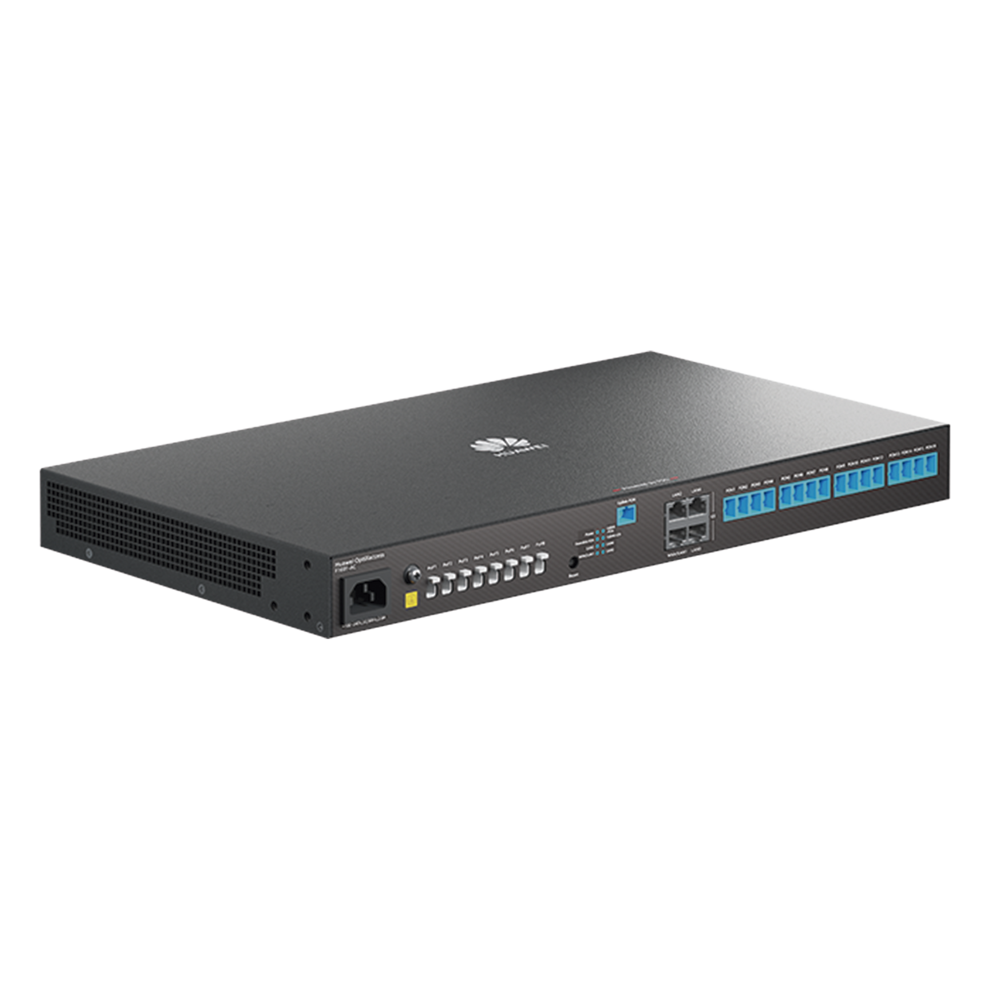 Gateway Óptico Empresarial / 4 Puertos GE / 1 Puerto XGPON / 8 Puertos PoF / 16 Puertos GPON / Wi-Fi Roaming / VPN / Firewall — HUAWEI · SKU F1001-AC