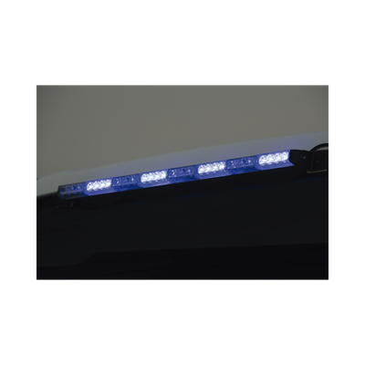 Barra de Luz de Advertencia / 4 Módulos LED / 12 LED Gen III / 11 Patrones de Destello / 10-16 VCC / 3 A Máximo / Uso Interior y Exterior