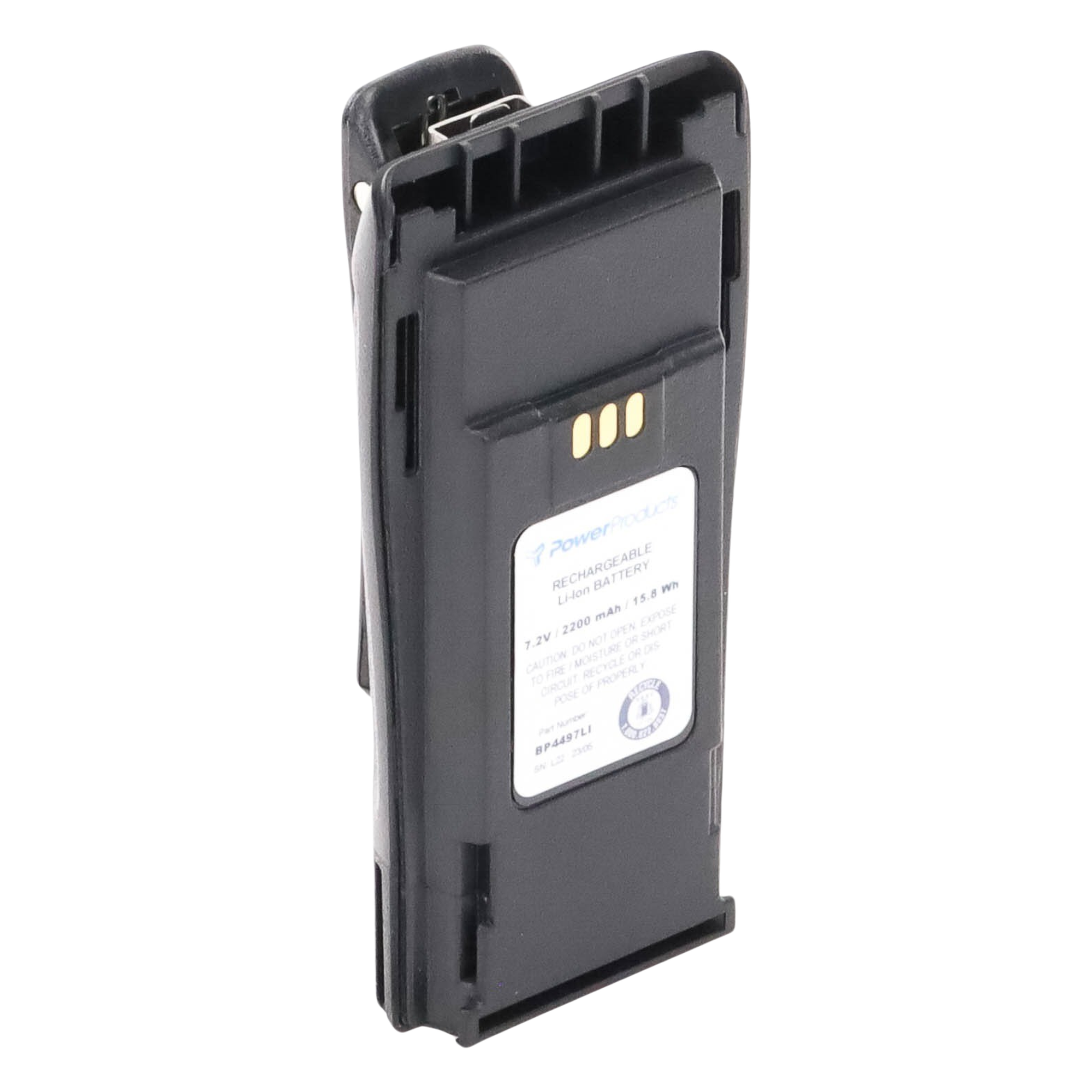 Batería Li-Ion / 2200 mAh / 7.2V / IP67 / MIL-STD-810G / 300 Ciclos / -20°C a +60°C