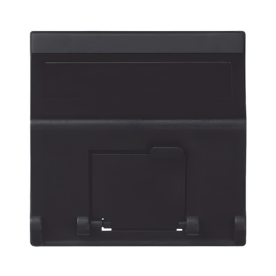Placa de Voz y Datos Inclinada / 1 Puerto Keystone RJ45 / Guardapolvo Integrado / IP20 / 45x45 mm — SIMON · SKU SM-1-KEYA-N