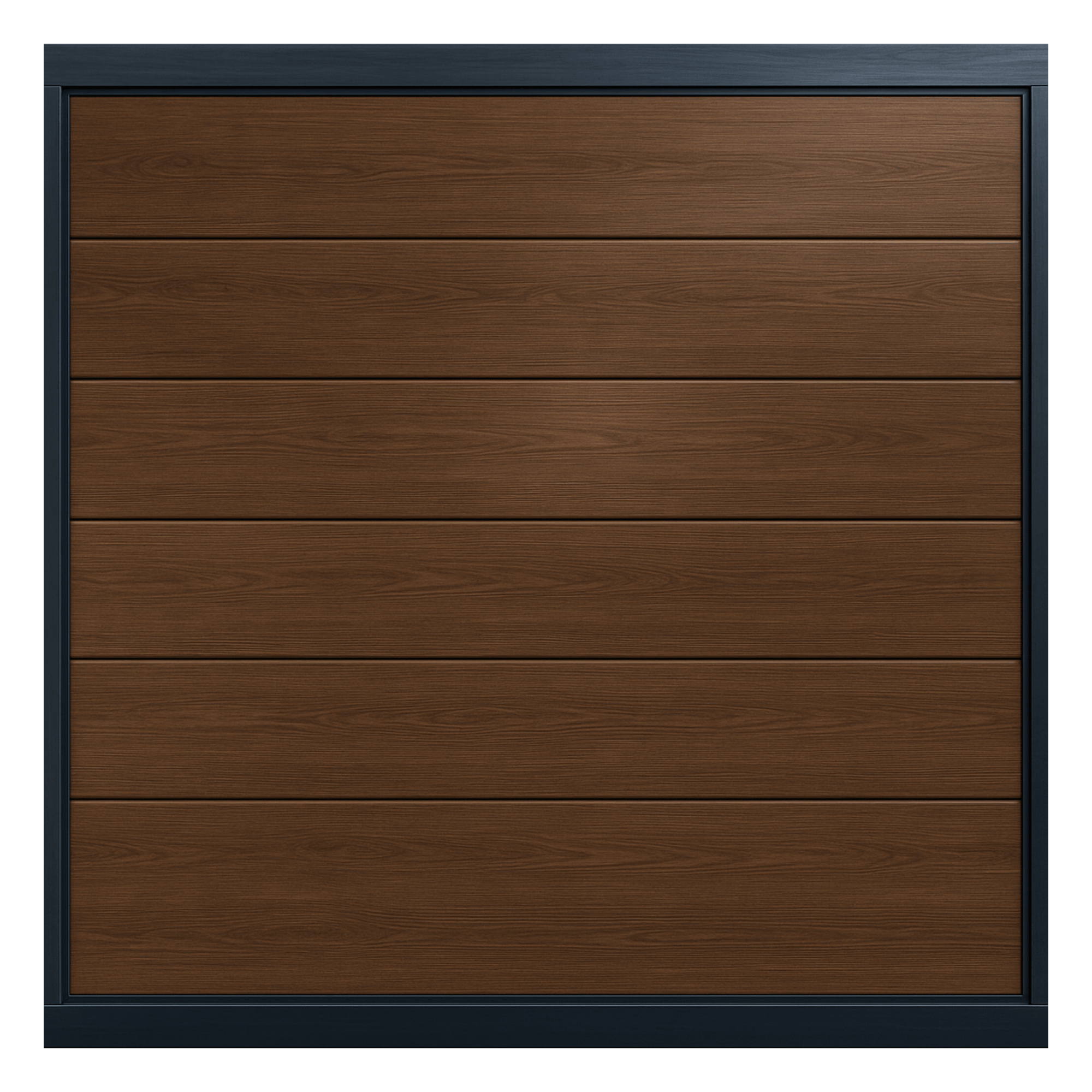 Puerta de Garage / Línea Central / Imitación Madera Oscura / 12x7 pies (3.66x2.13 m) / Aislada / Estilo Americano — ACCESSPRO · SKU APDOOR-127B