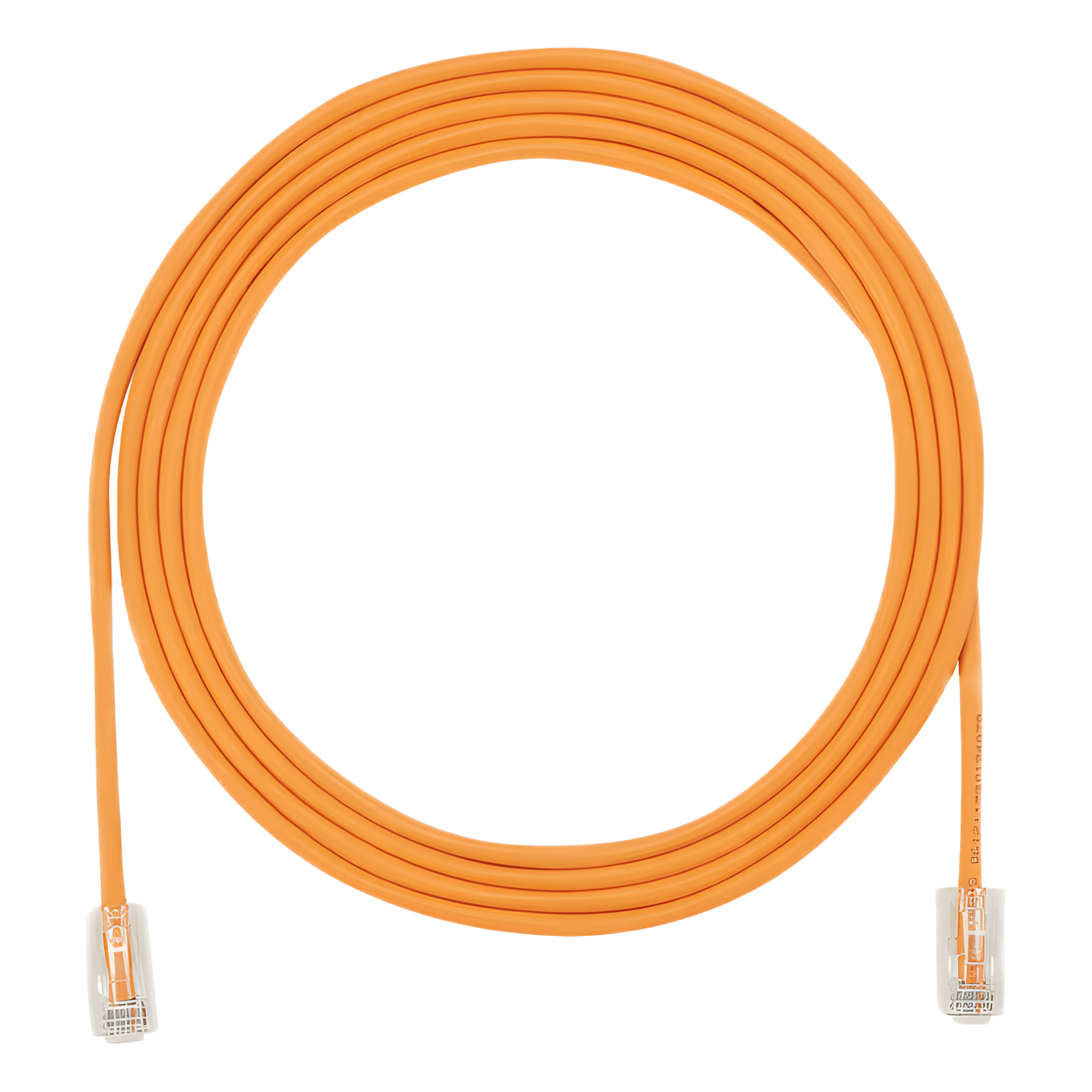 Cable de Parcheo UTP Cat6A / 500 MHz / 28 AWG 4.7 mm / PoE++ / CM/LSZH / 4.57 m (15 ft) — PANDUIT · SKU UTP28X15OR