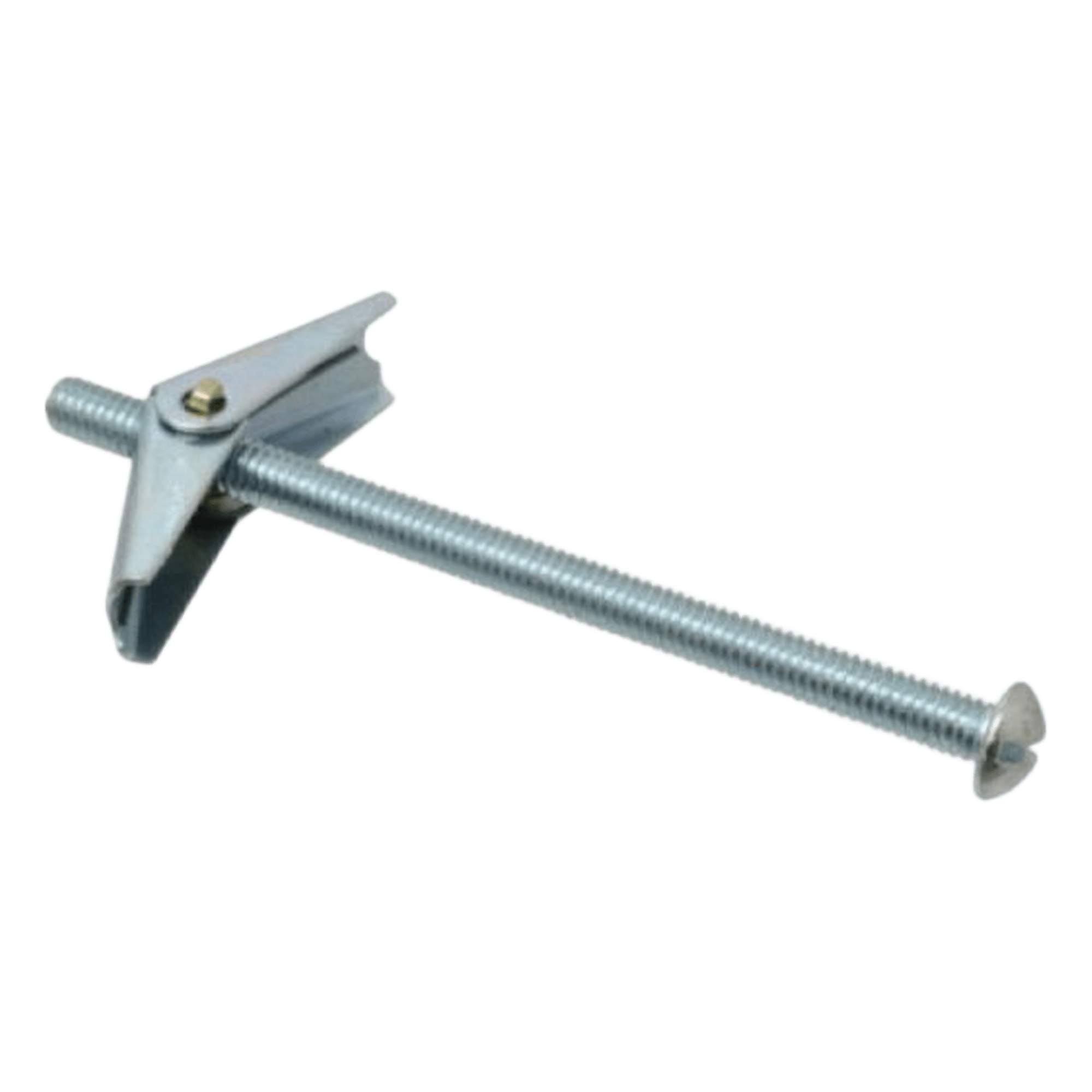 Sujetador Mariposa / Tornillo 1/8" (3 mm) / Bronca 3/8" (10 mm) / Largo 2" (51 mm) / Carga 12 kg en Tablaroca — ANCLO · SKU ANC-SM18T