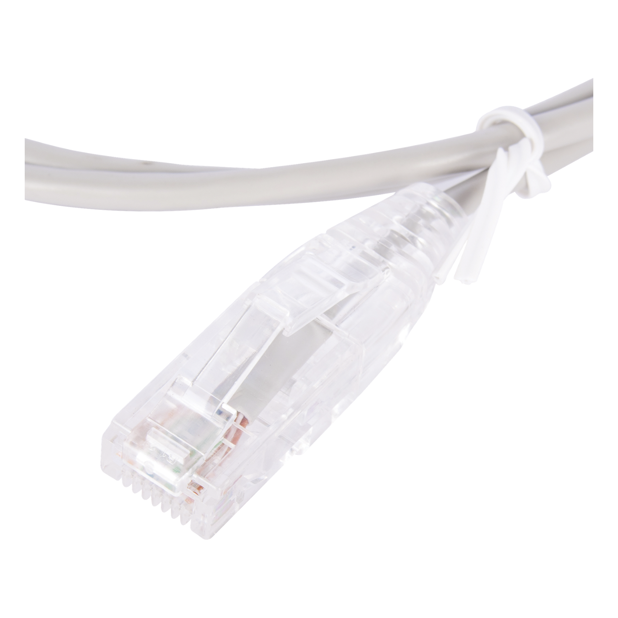 Cable de Parcheo Slim UTP Cat6 - 1 Metro (3.28 Pies), Gris, Diámetro Reducido (28 AWG)