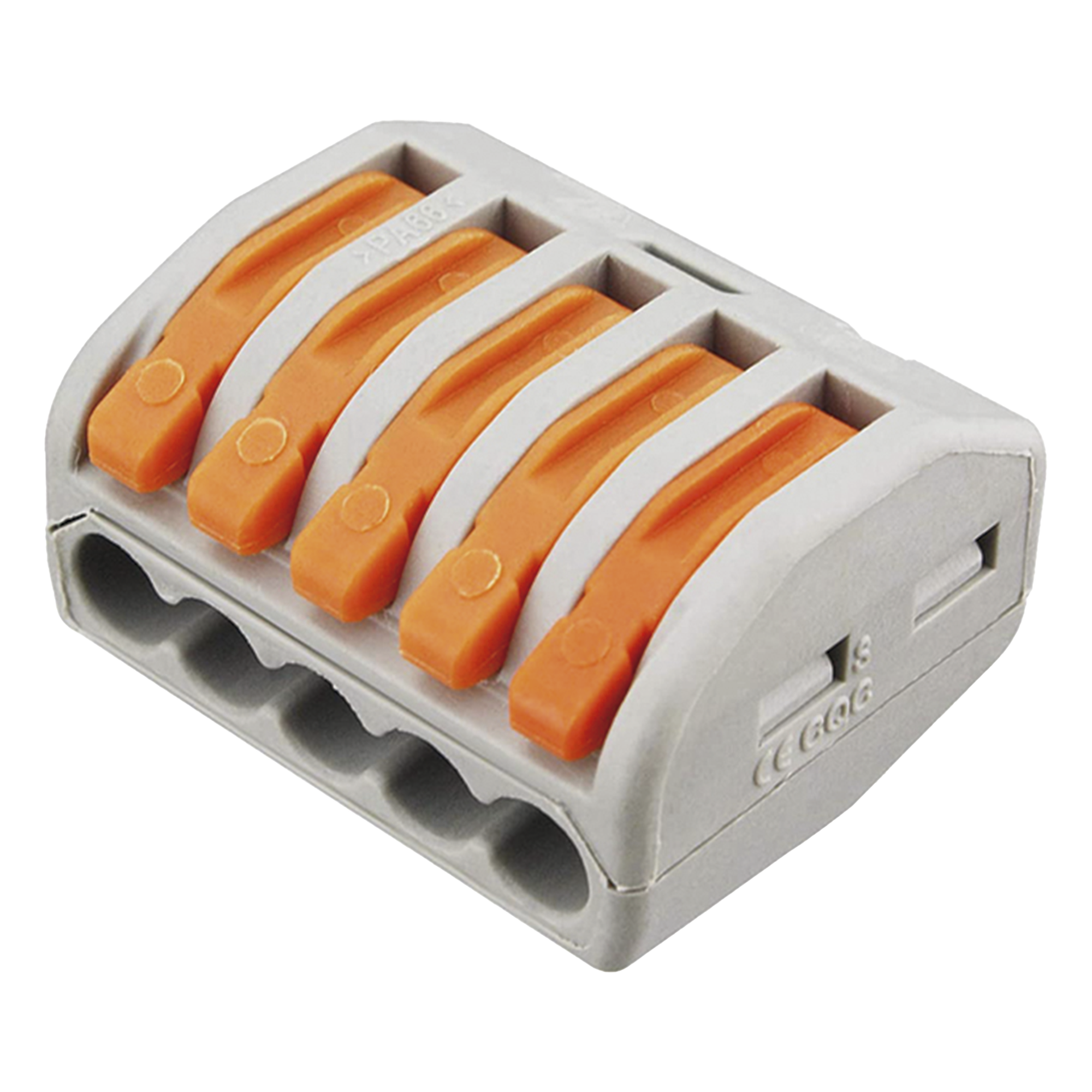 Conector de Distribución Eléctrica / 1 Entrada 4 Salidas / 250V 32A / 12AWG-28AWG / 2.6 x 2.1 x 1.5 cm (1.02 x 0.83 x 0.59 in) — EPCOM POWERLINE · SKU CON-1006