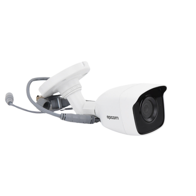 Bala TURBOHD 5 Megapíxel / Lente 2.8mm (85° de Visión) / Exterior IP66 / IR EXIR 20 mts / TVI-AHD-CVI-CVBS / Metal 