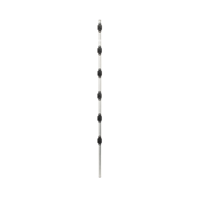 Poste de Paso para Cercas Eléctricas / Tubo de Acero Galvanizado / 6 Aisladores / Longitud 1.4 m (4.6 ft) / Diámetro 25 mm (1 in) / Sin Pintura — SFIRE · SKU SF-POST-6