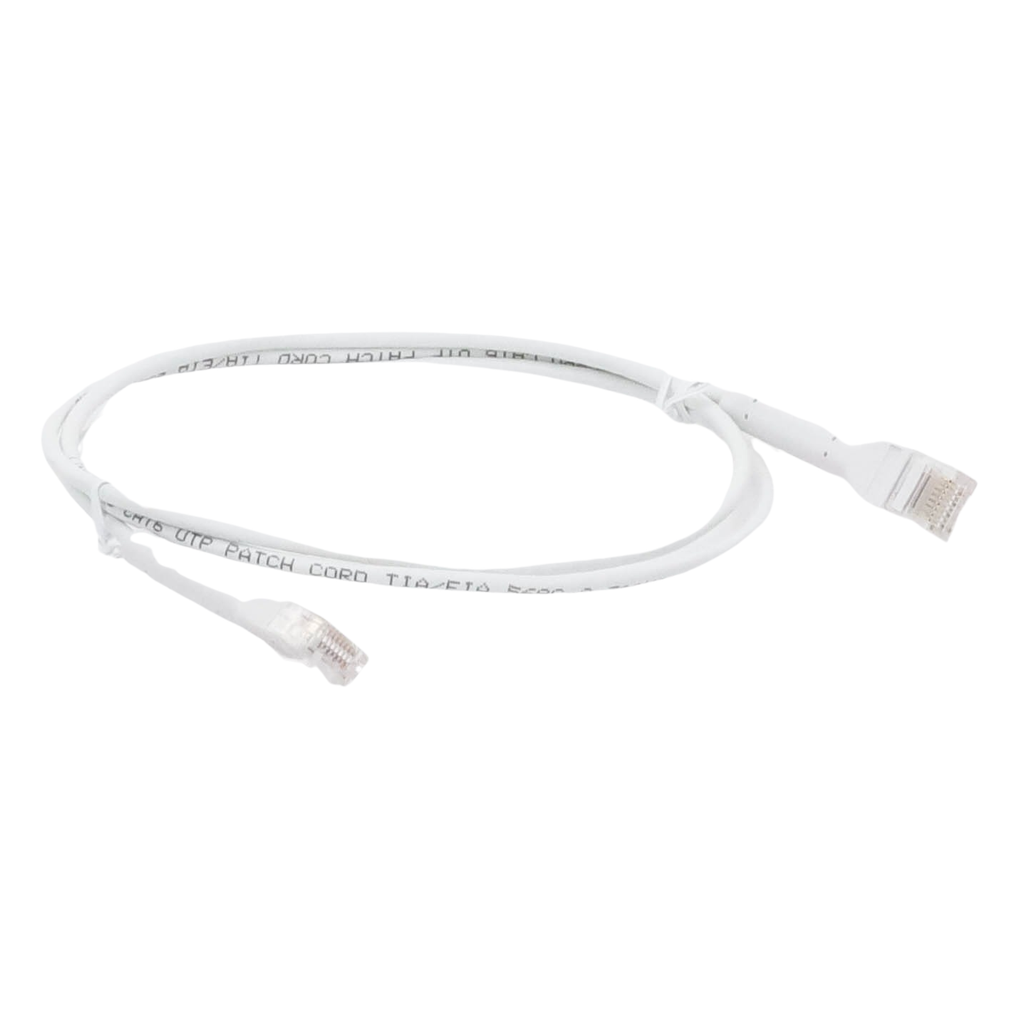 Cable de Parcheo Cat6 / Ultra Slim 1 m (3.28 ft) / UTP / RJ45 Modular / Blanco