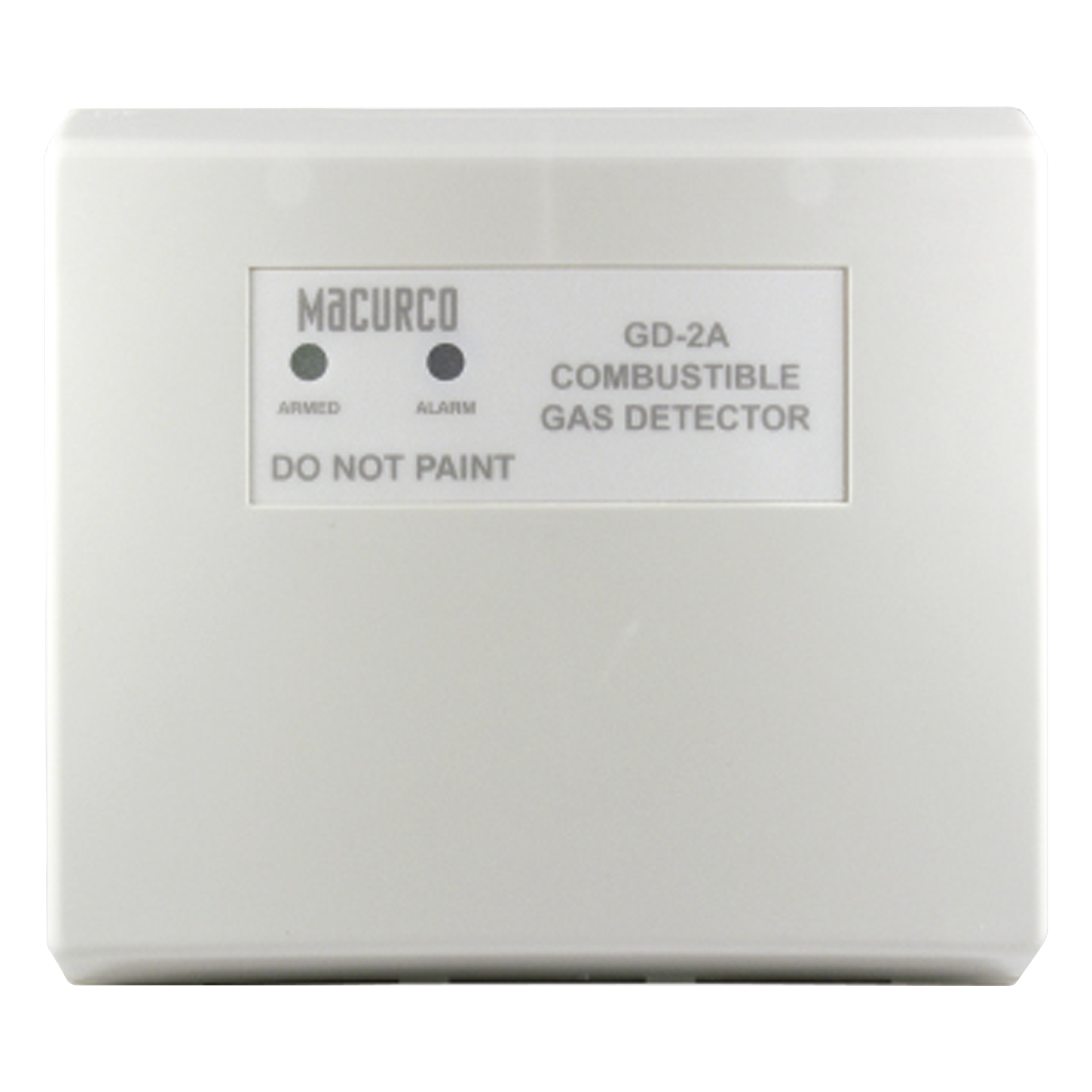 Detector de Gas Combustible / Metano y Propano / Alarma 25% LEL / UL 2075 / 12-24 VCA/VCC — MACURCO - AERIONICS · SKU GD-2A
