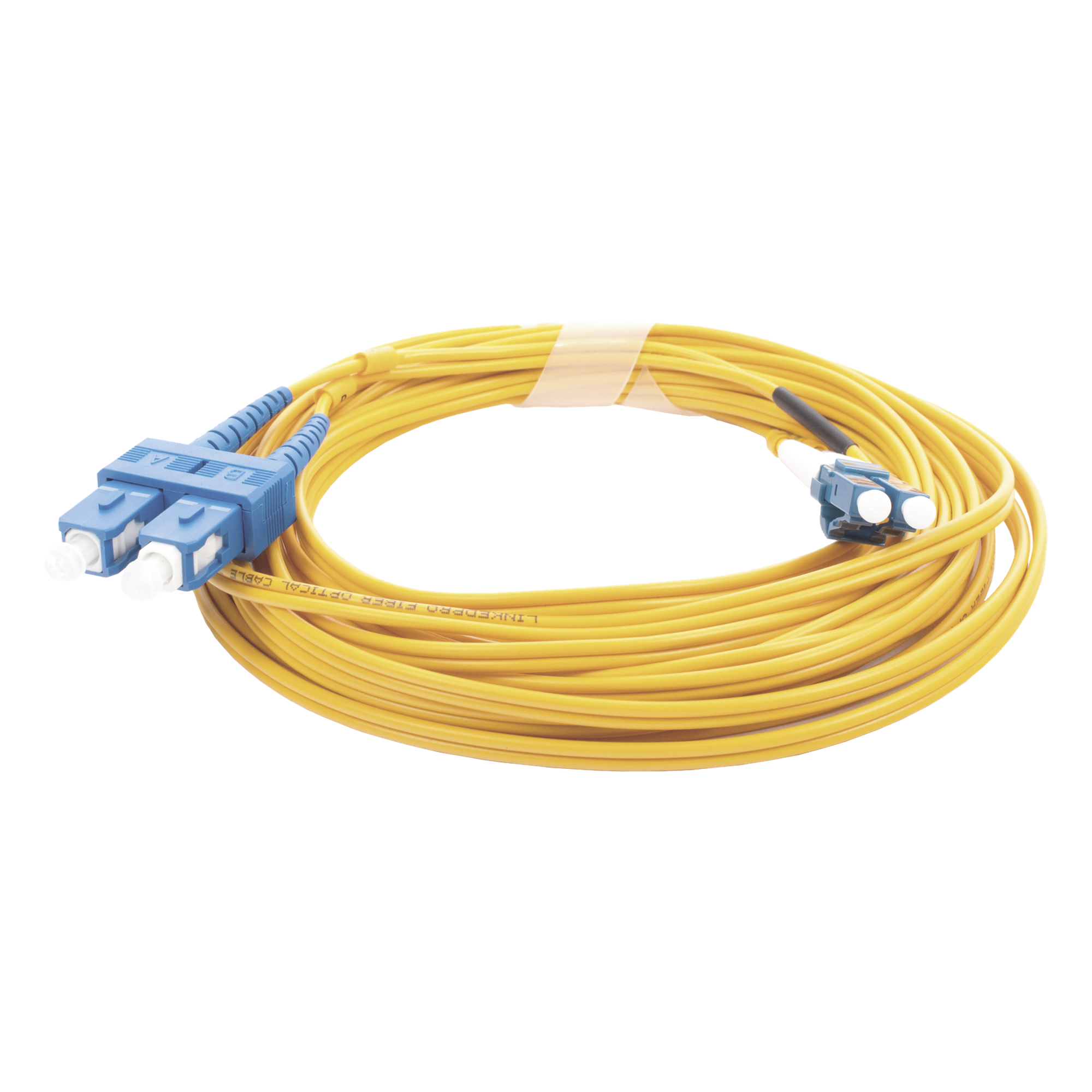 Jumper de Fibra Óptica / Monomodo 9/125 / LC/UPC-SC/UPC / Dúplex / PVC 2.0 mm / 5 m (16.40 pies)
