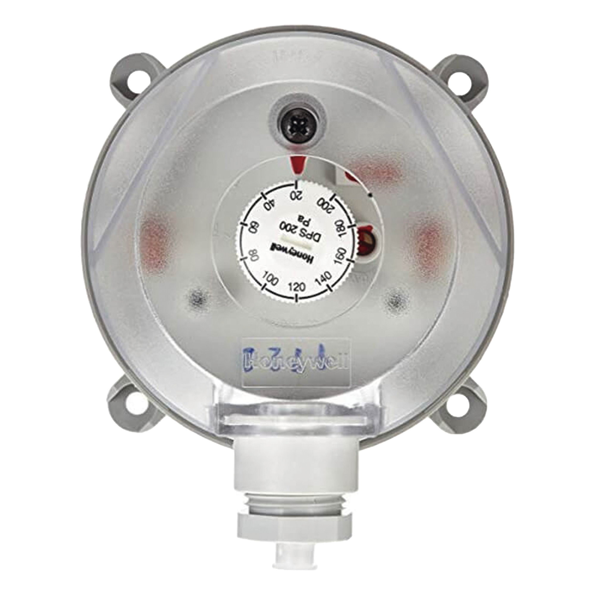 Interruptor de Presión Diferencial / Rango Ajustable 20 a 200 Pa / Montaje en Ducto / IP54 / SPST 1.5 A a 250 VAC — HONEYWELL BMS · SKU DPS-200