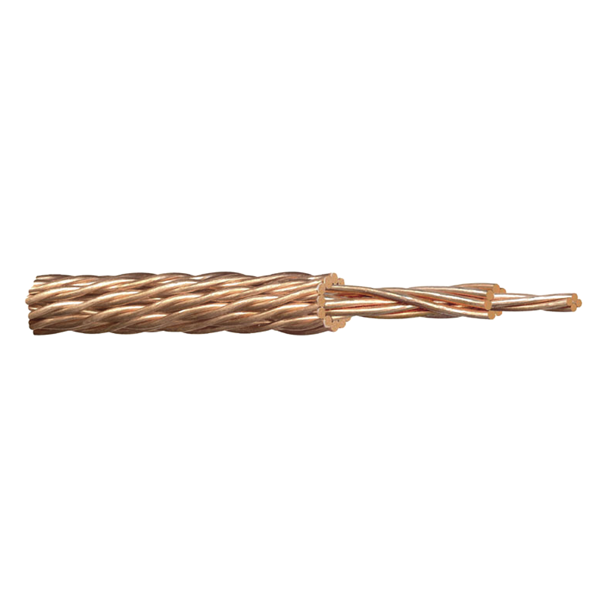 Cable de Cobre Desnudo para Apartarrayos / 28 Hilos Clase II / 58.0 mm² / 100 m (328.1 ft) / Diámetro 13.7 mm — VIAKON · SKU J015/100M