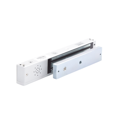 Chapa magnética 600Lb con  Buzzer de alarma de puerta mantenida abierta / LED indicador de estado /  Sensor de estado de placa/ Libre de Magnetismo Residual