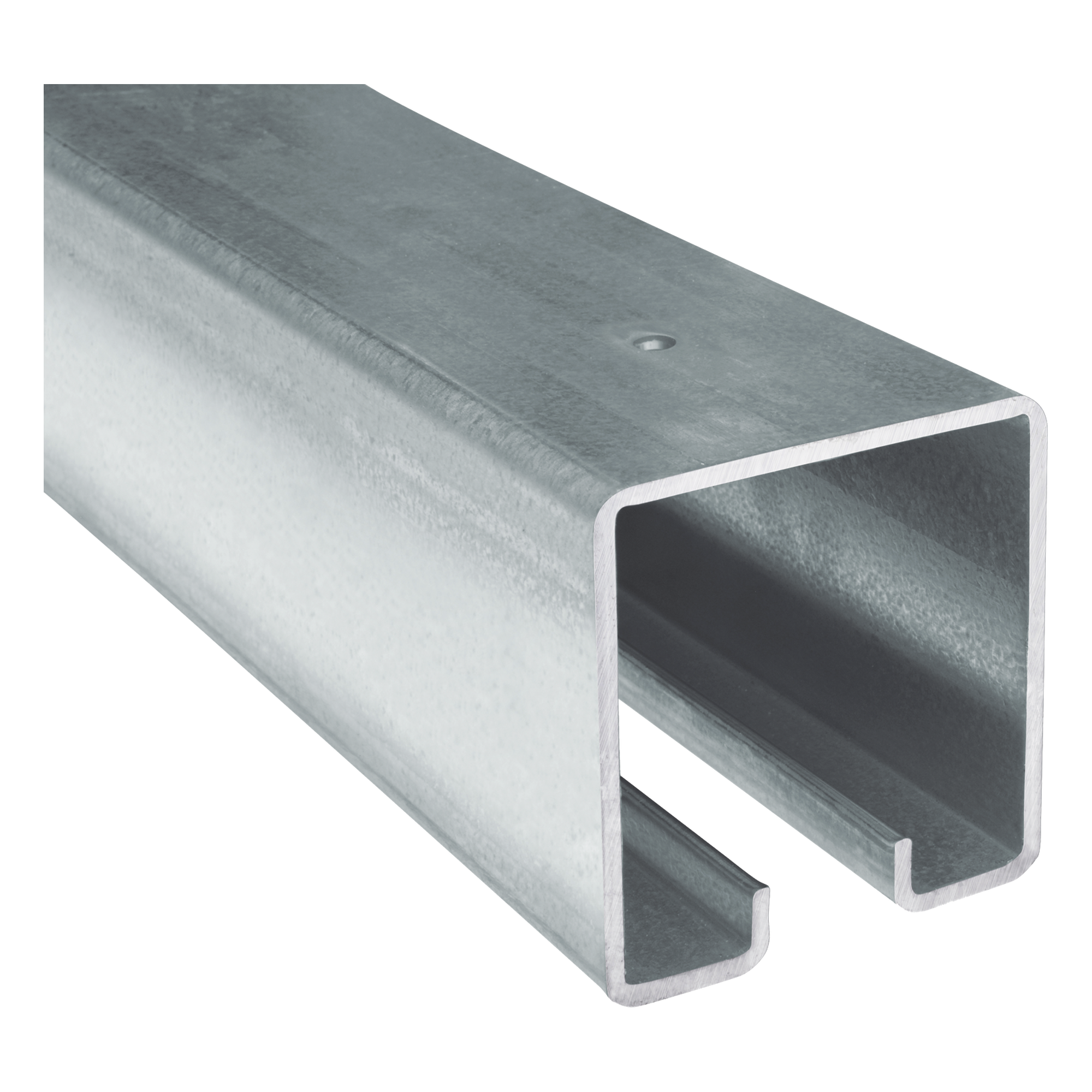 Riel Monorriel / Acero Galvanizado / 3.05 m (10 pies) / Carga 450 lbs / Canaleta U — COMUNELLO · SKU 1020-0583-001