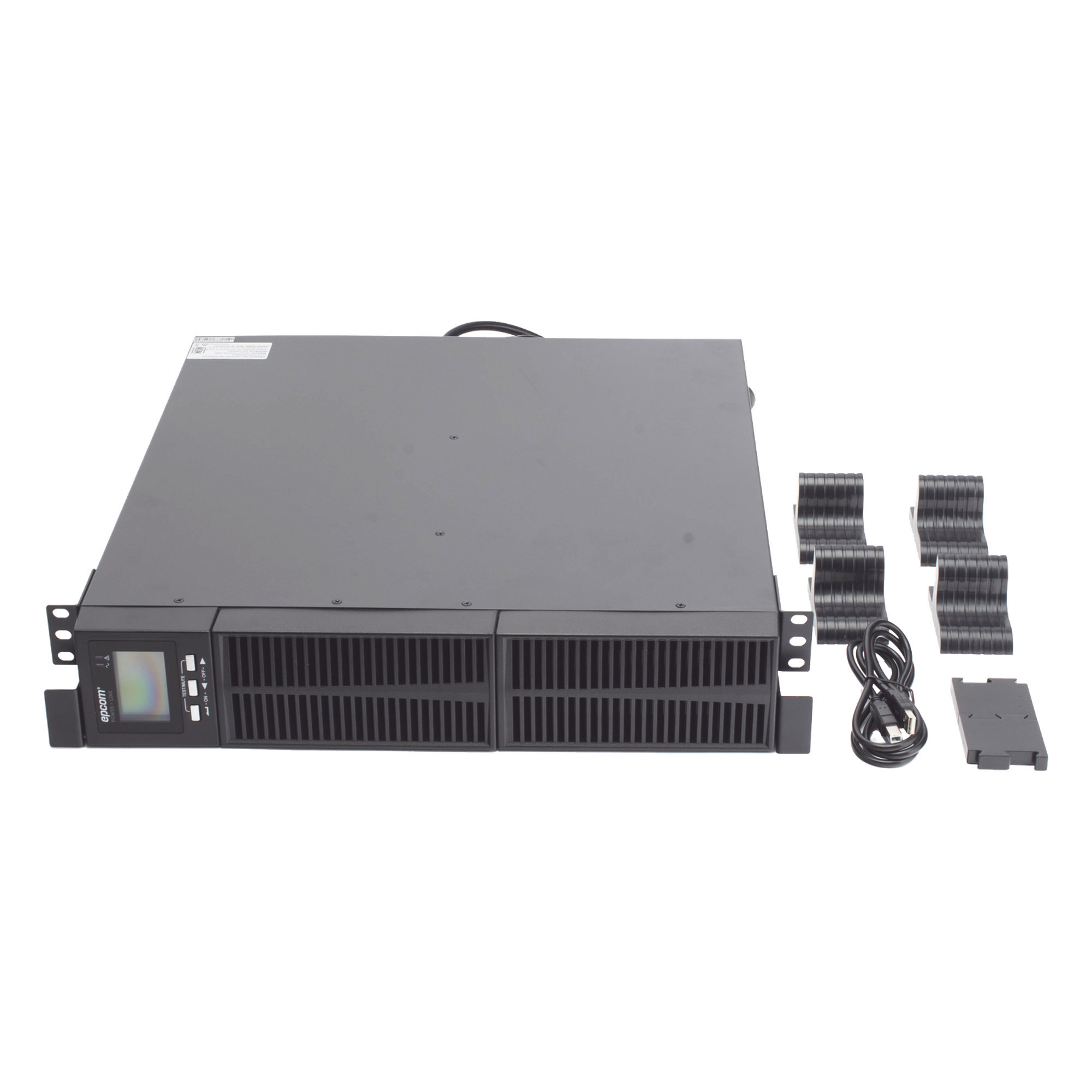 UPS de 2000VA/1800W / Topología On-Line Doble Conversión / Entrada y Salida de 120 Vca / Clavija de Entrada NEMA 5-20P / Pantalla LCD Configurable / Formato Rack/Torre 