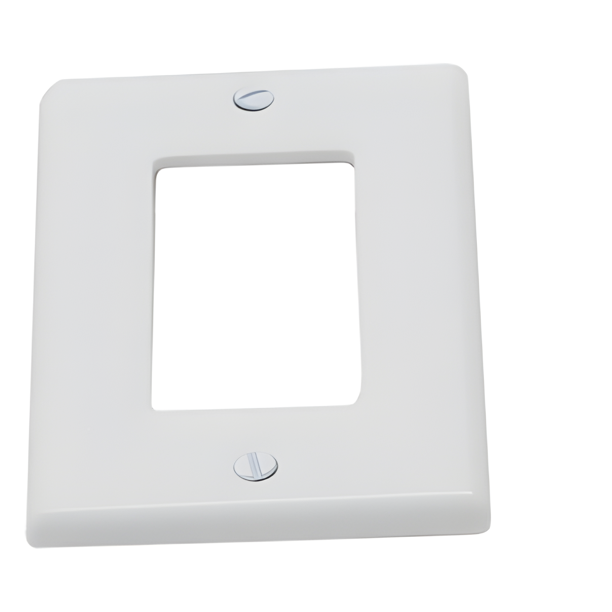 Tapa para Contacto Rectangular Color Blanco.