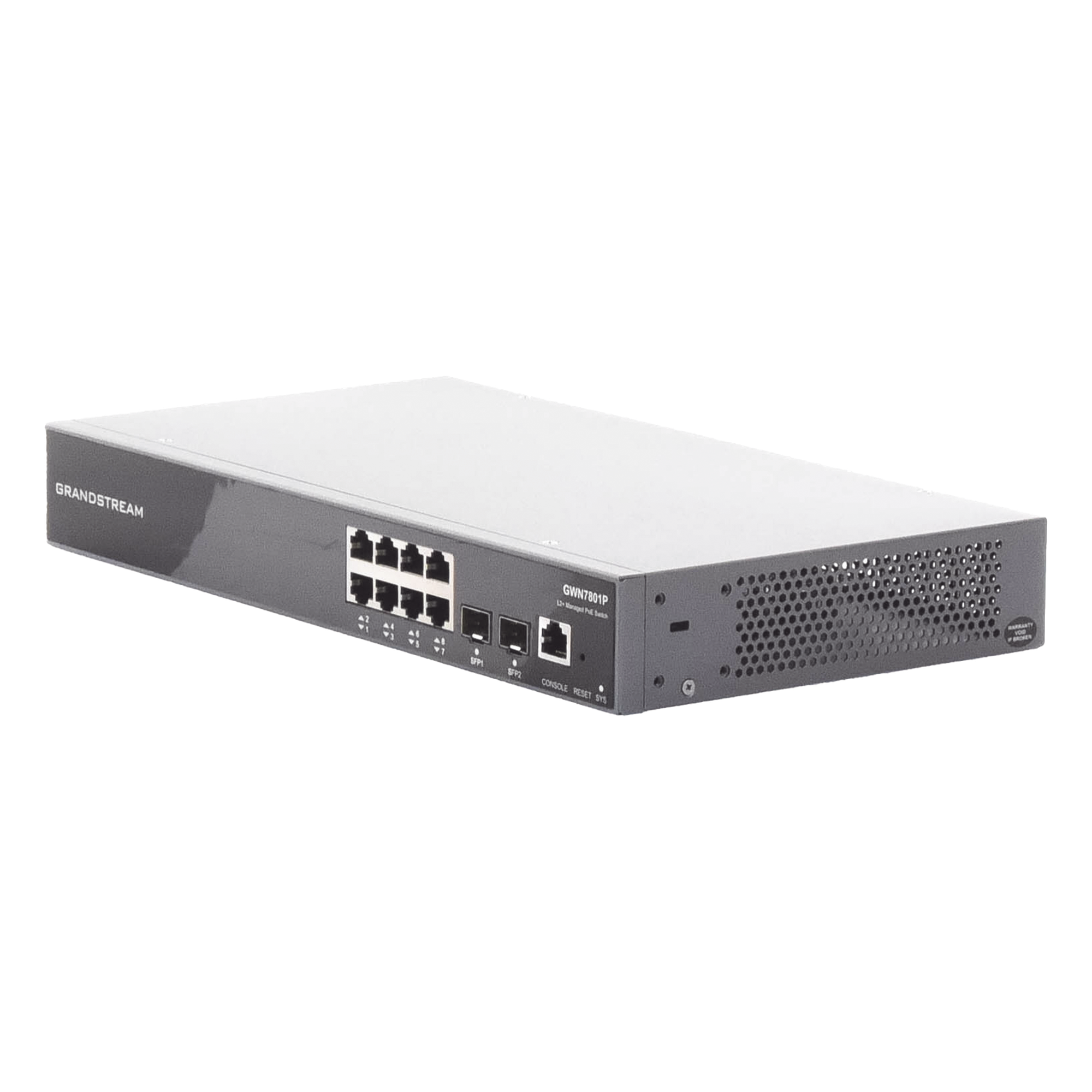 Switch PoE+ Administrable / 8 Puertos Gigabit / 2 SFP Uplink / 120W / 10 Gbps / 14.88 Mpps