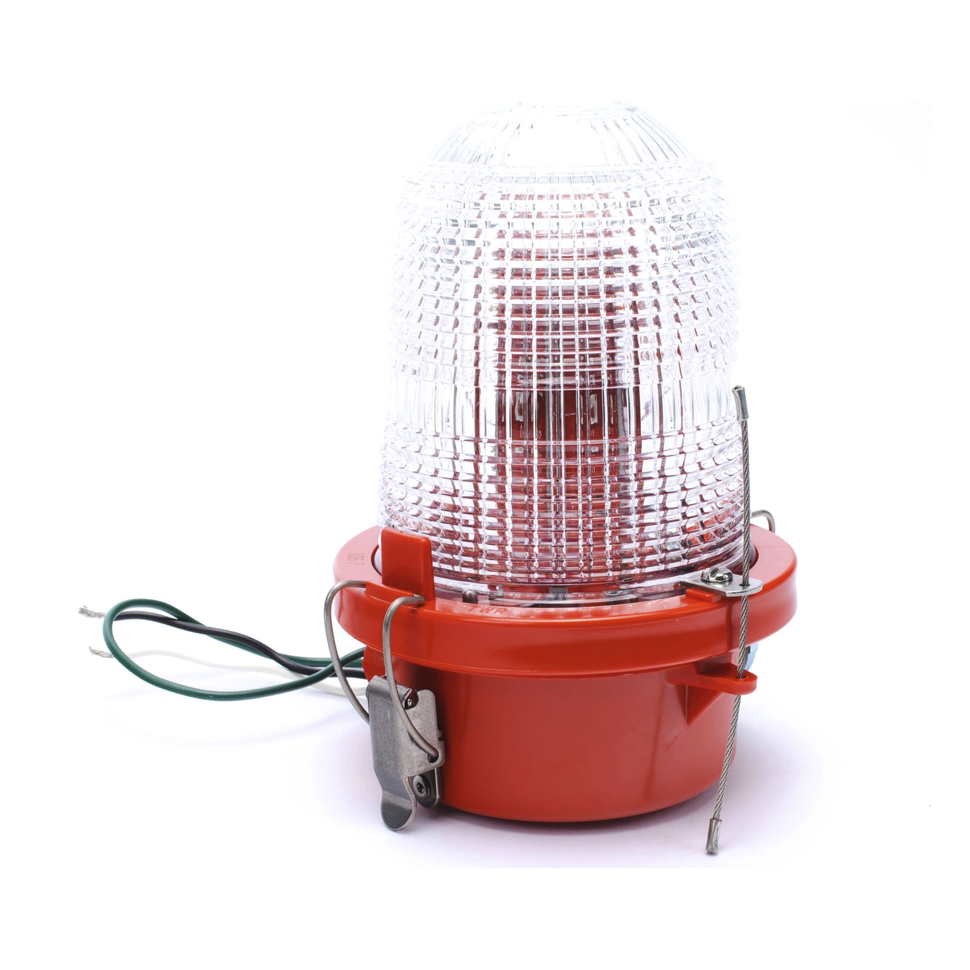 Lámpara de Obstrucción / LED IR Roja / Baja Intensidad 32.5 cd / 120-240 Vca / 360° Cobertura / IP Aeronáutico