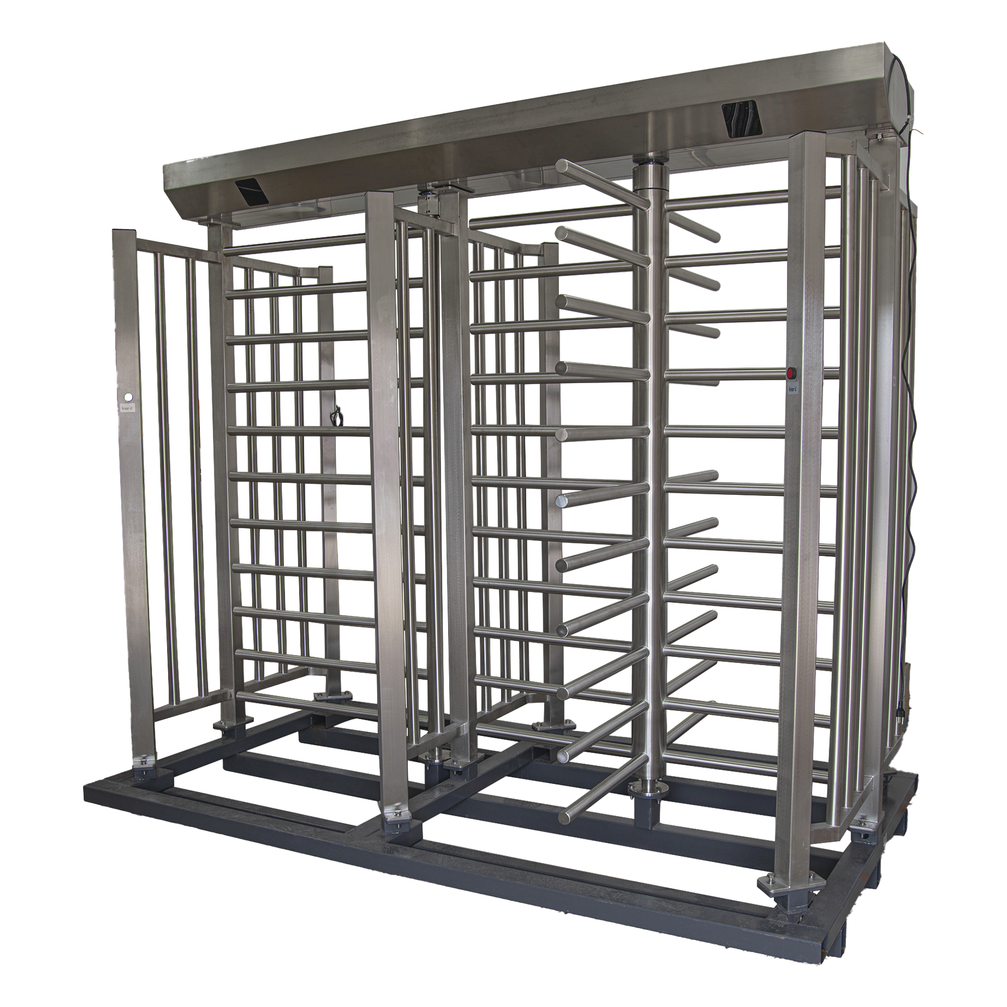 Torniquete de Cuerpo Completo Doble / Acero Inoxidable 304 / 4 Ejes / 90° Rotación / 2.31 x 1.46 x 2.2 m / 7.6 x 4.8 x 7.2 ft — ACCESSPRO · SKU XTD-100