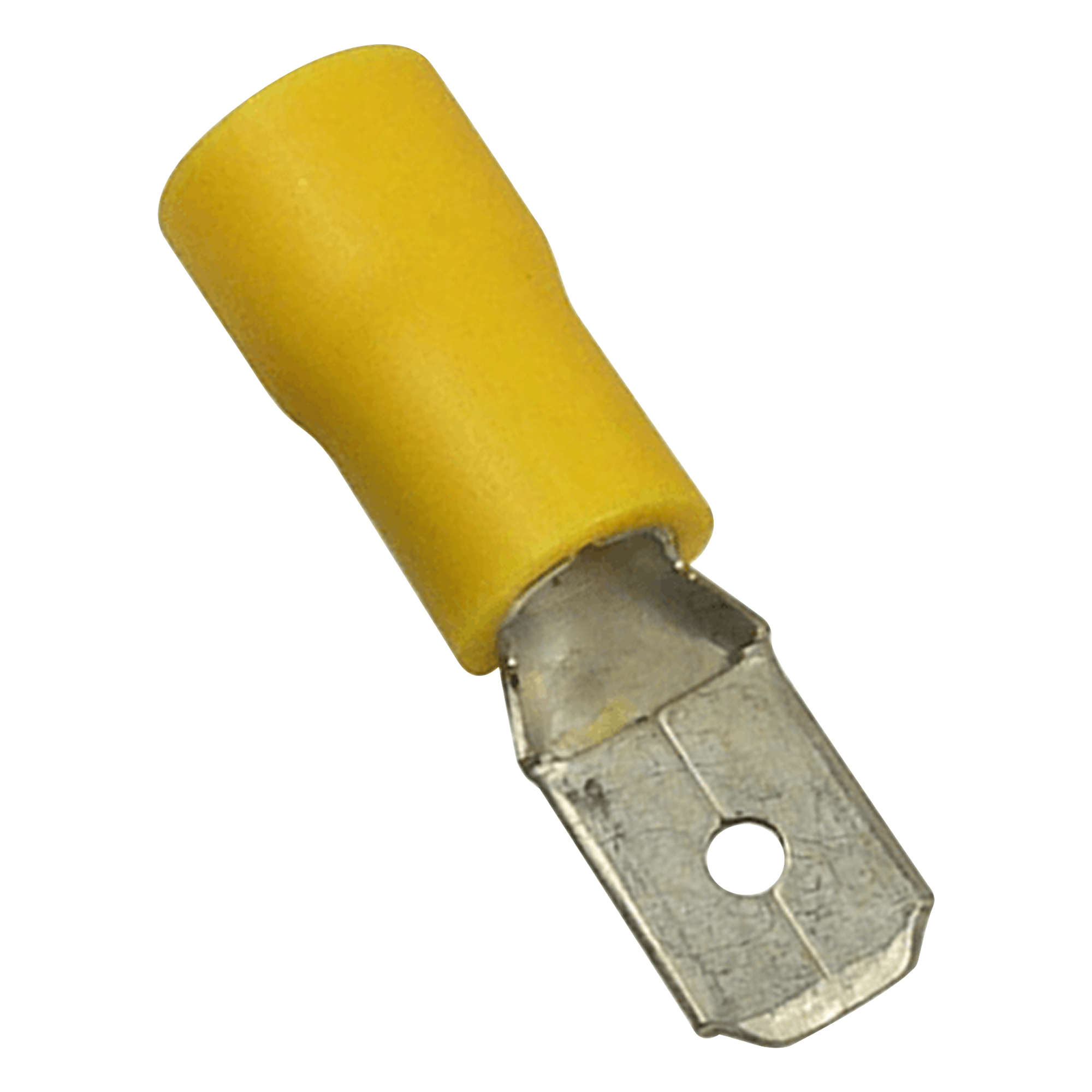 Terminal Macho Aislada / 12-10 AWG / Amarillo / 25 piezas / 0.95x0.51x0.24 in — EPCOM POWERLINE · SKU AE55121