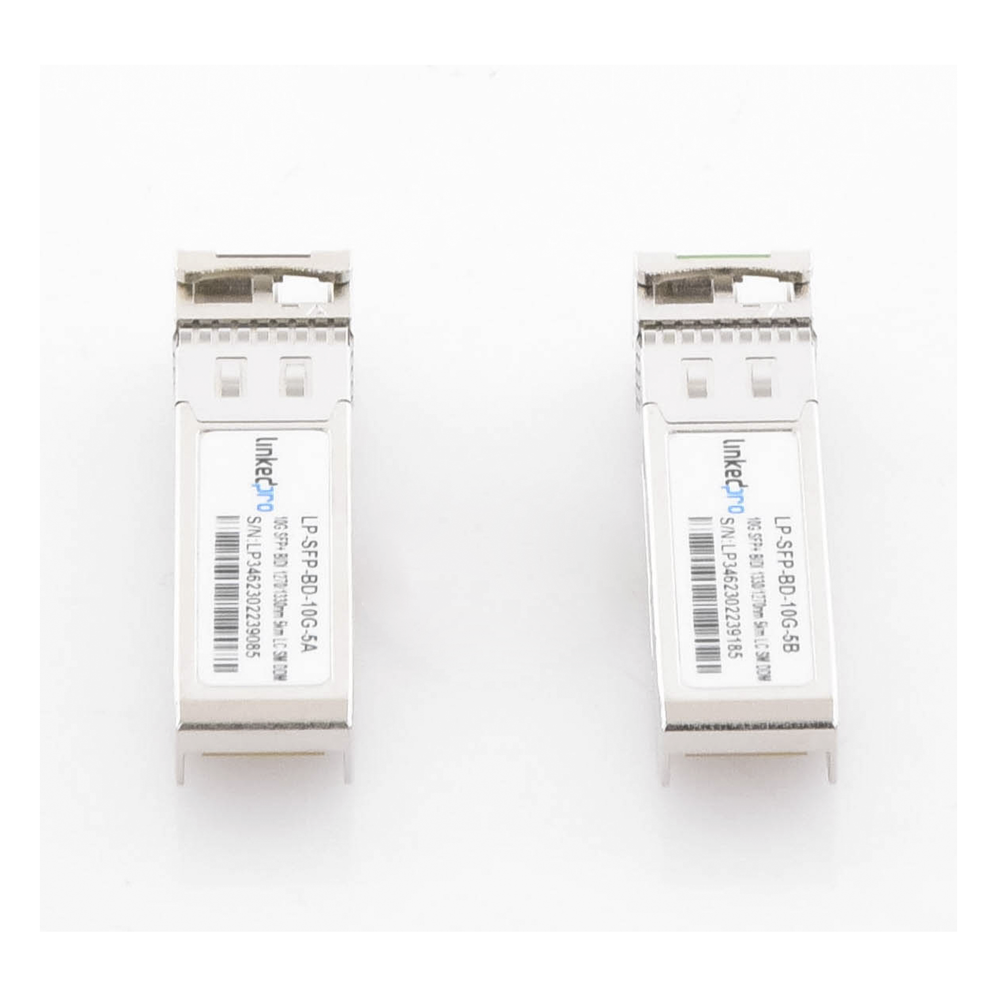 Transceptor Óptico SFP+ Bidireccional / 10 Gbps / Monomodo 1270 & 1330 nm / Alcance 5 km (3.1 mi) / Conector LC/UPC Simplex / DDM / Hot-Pluggable