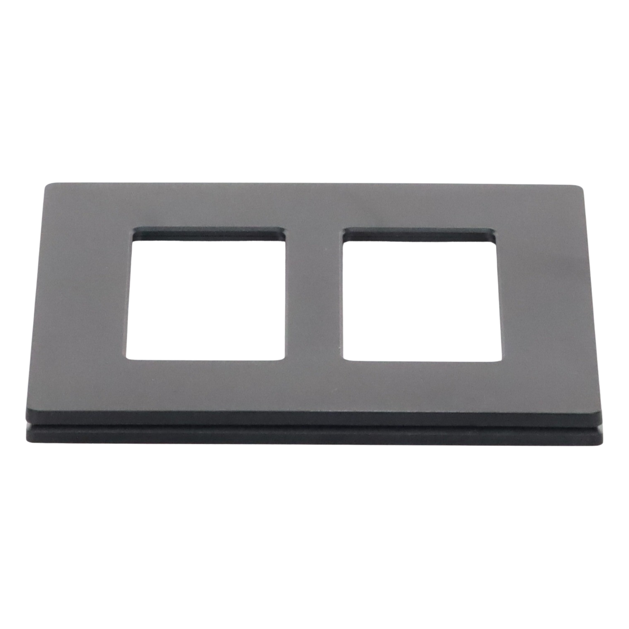 Placa de Pared / 2 Espacios / Diseño sin Tornillos Visibles / Acabado Satinado Midnight / Compatible Atenuadores y Controles Lutron — LUTRON ELECTRONICS · SKU SC2MN