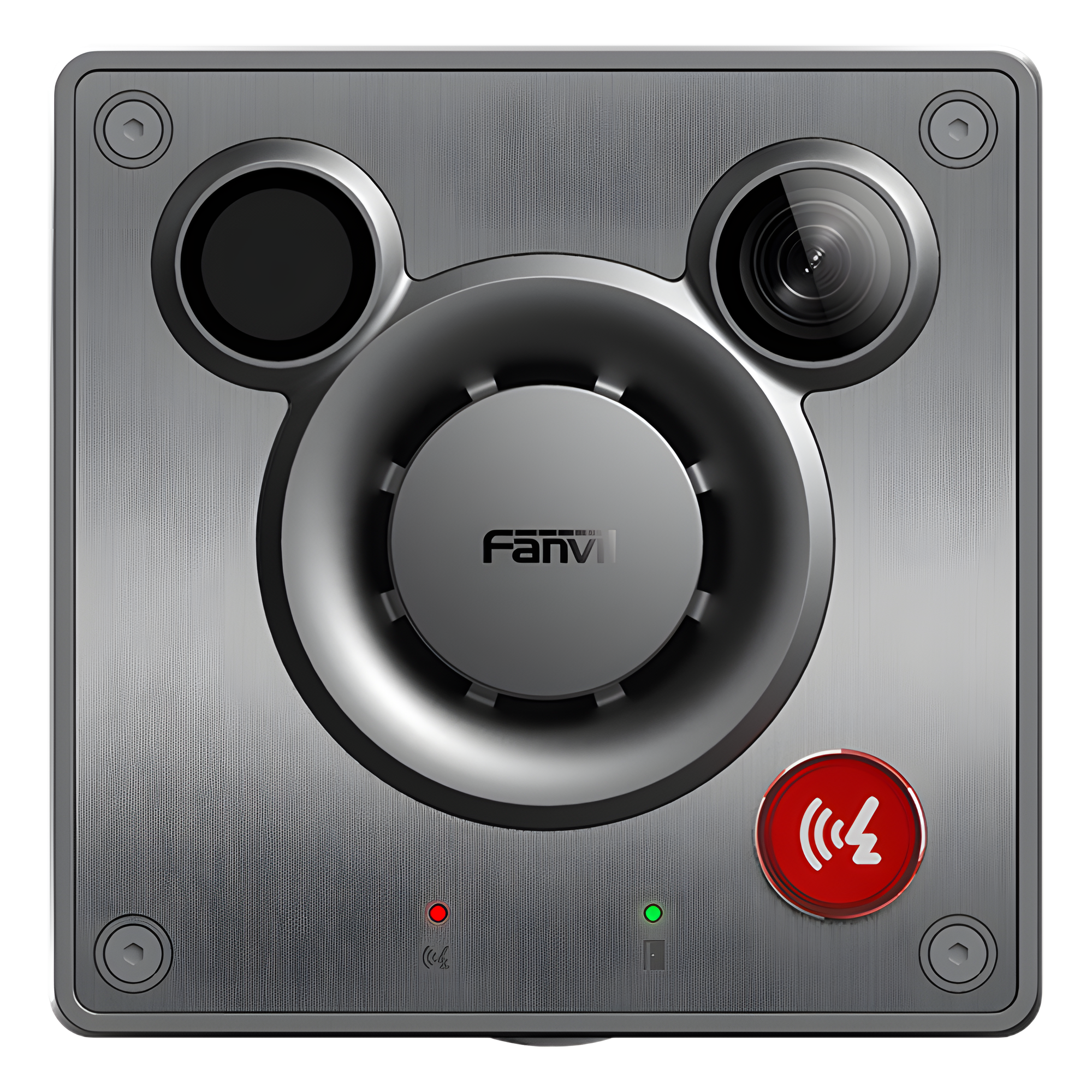 Videoportero IP para Exterior / Cámara 4 Megapixel (1080p) / HDR e Iluminación IR / Altavoz 5W y Doble Micrófono / Panel Acero Inoxidable y Cuerpo Aluminio / IP66 e IK10 / PoE+ / 2 Líneas SIP — FANVIL · SKU A11V