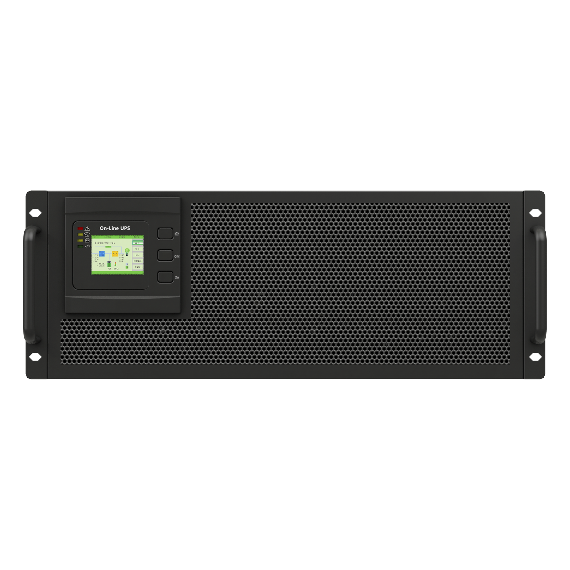 UPS Online Doble Conversión / 25 kVA / 25 kW / 220 Vac L-L / 3 Fases / Onda Senoidal Pura / Torre o Rack 8U