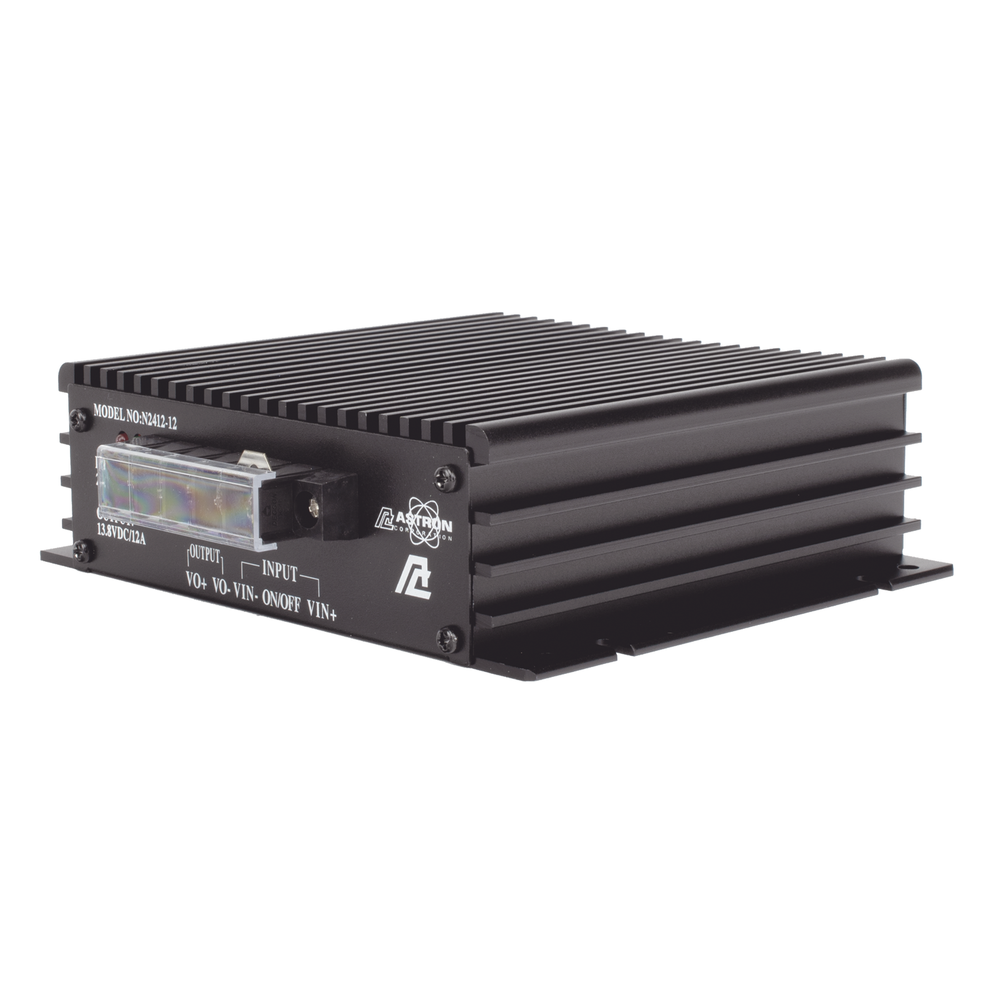 Convertidor DC-DC / Entrada 22-32 Vdc / Salida 13.8 Vdc / 10 A / 5 x 16 x 18 cm (2.0 x 6.3 x 7.1 in)
