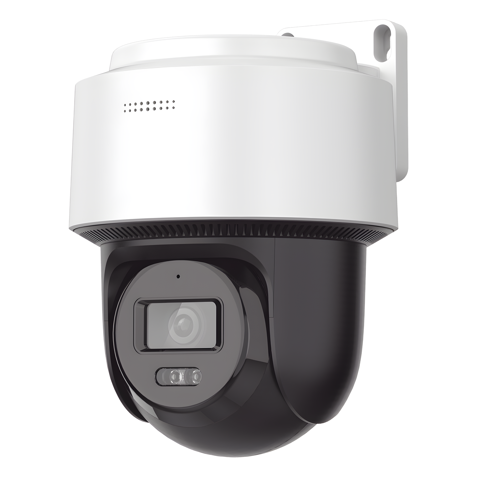 Cámara Domo PT IP / 4 Megapixel / Lente 4 mm / Dual Light 30 m (98.4 ft) / Autoseguimiento Humanos / PoE+ / Audio Bidireccional / IP66 — HIKVISION · SKU DS-2DE2C400MWG-E/NEU