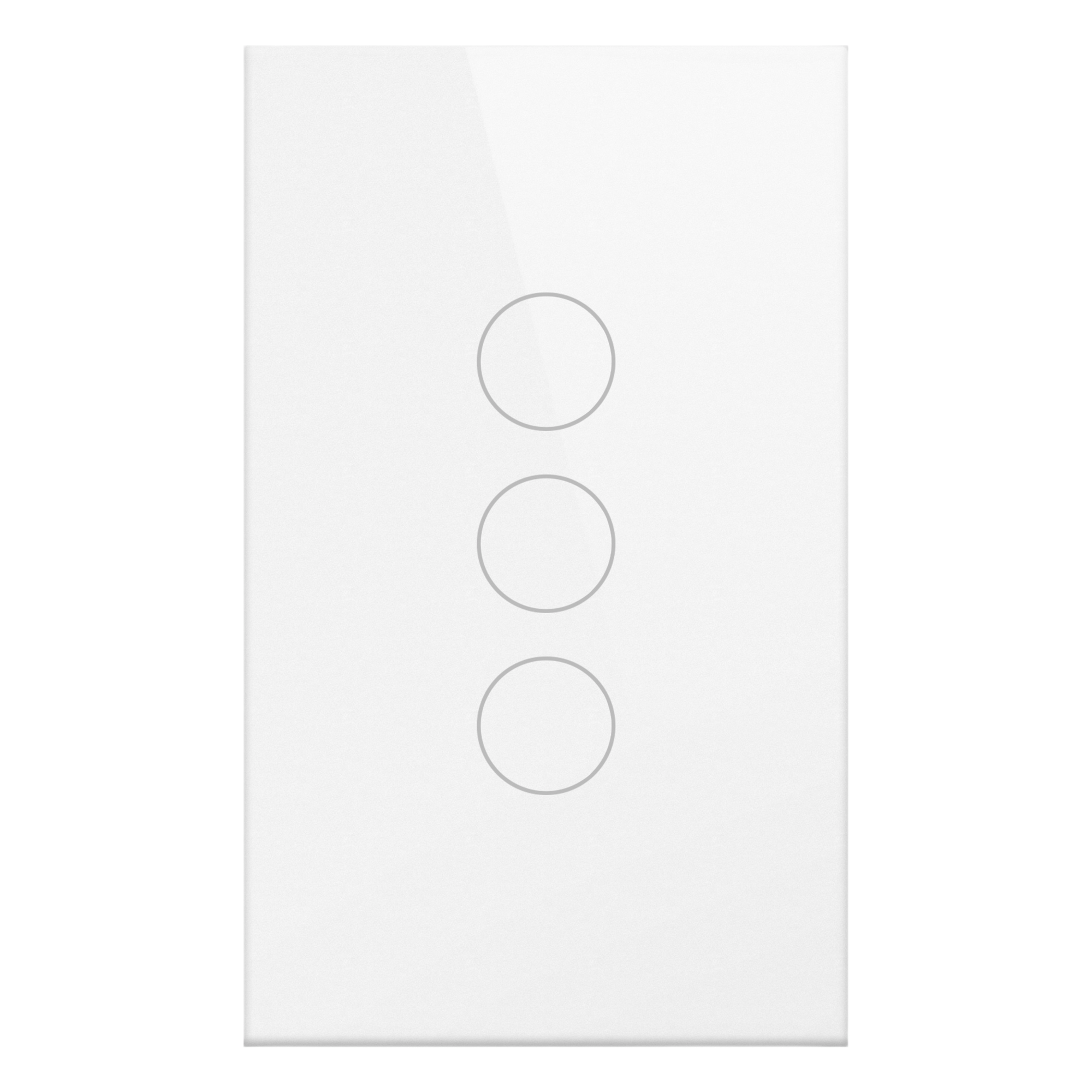 Interruptor Inteligente Wi-Fi / 3 Circuitos / 100V-250V / 2.4 GHz / Control por Voz / Panel de Vidrio Templado — SMARTHOME BY EPCOM · SKU SHS413WWH