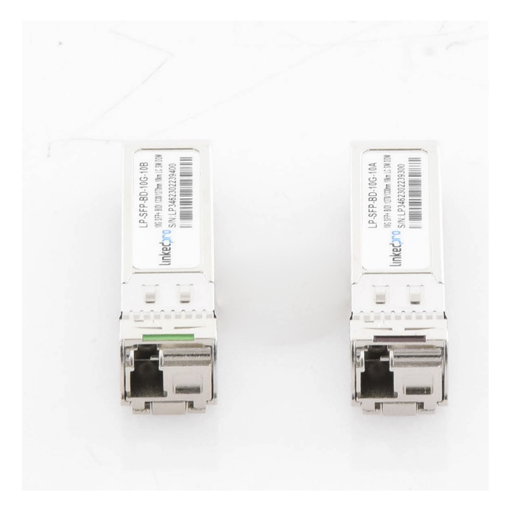 Transceptor Óptico Bidireccional SFP+ / 10 Gbps / Monomodo 10 km (32,808 ft) / 1270 & 1330 nm / LC/UPC Simplex / DDM / Hot-Pluggable