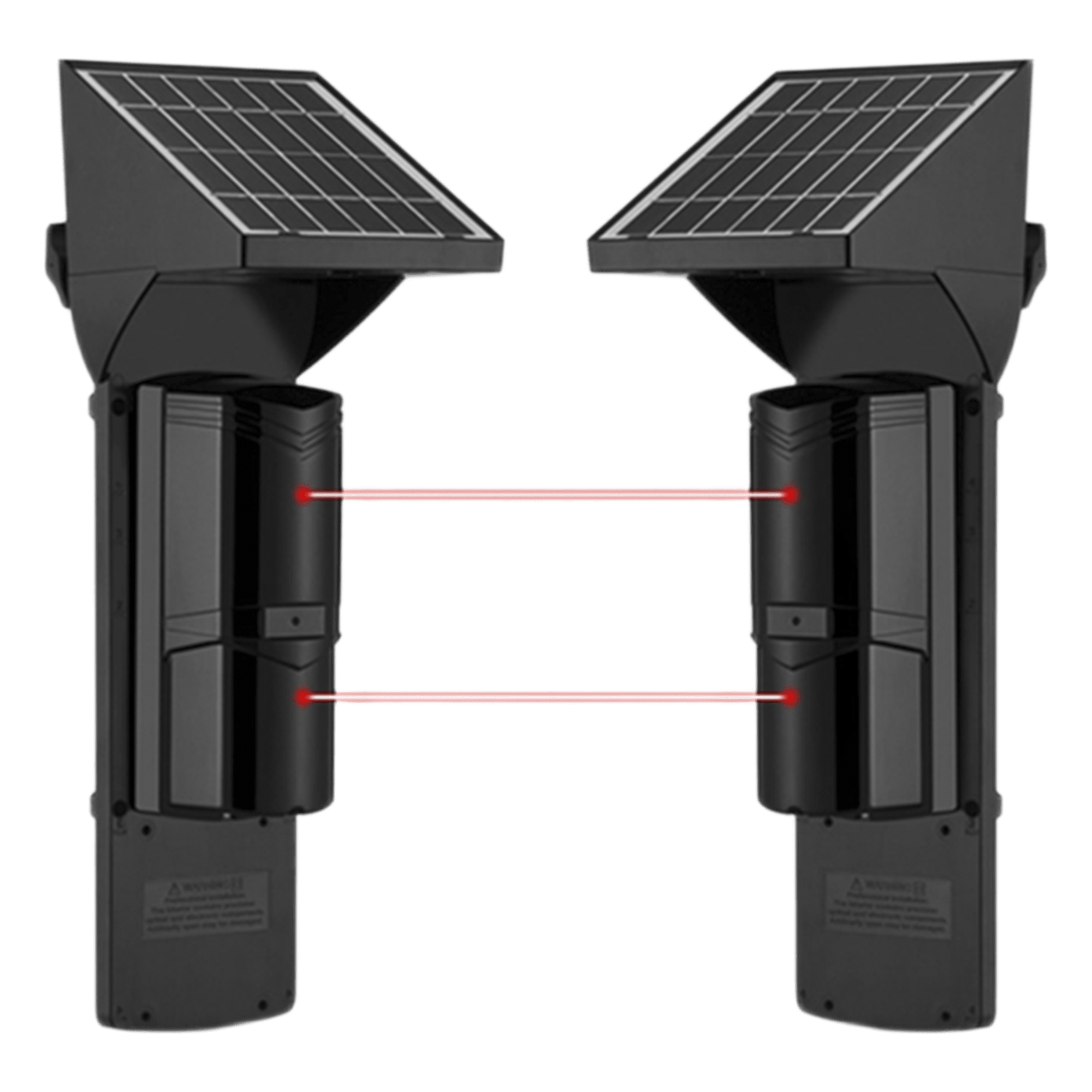 Detector Fotoelectrico Solar / 2 Rayos Infrarrojos / 60 m (196.9 ft) Exterior / 120 m (393.7 ft) Interior / Panel Solar Integrado / Batería 4,000 mAh / IP65 — SFIRE · SKU SFA60