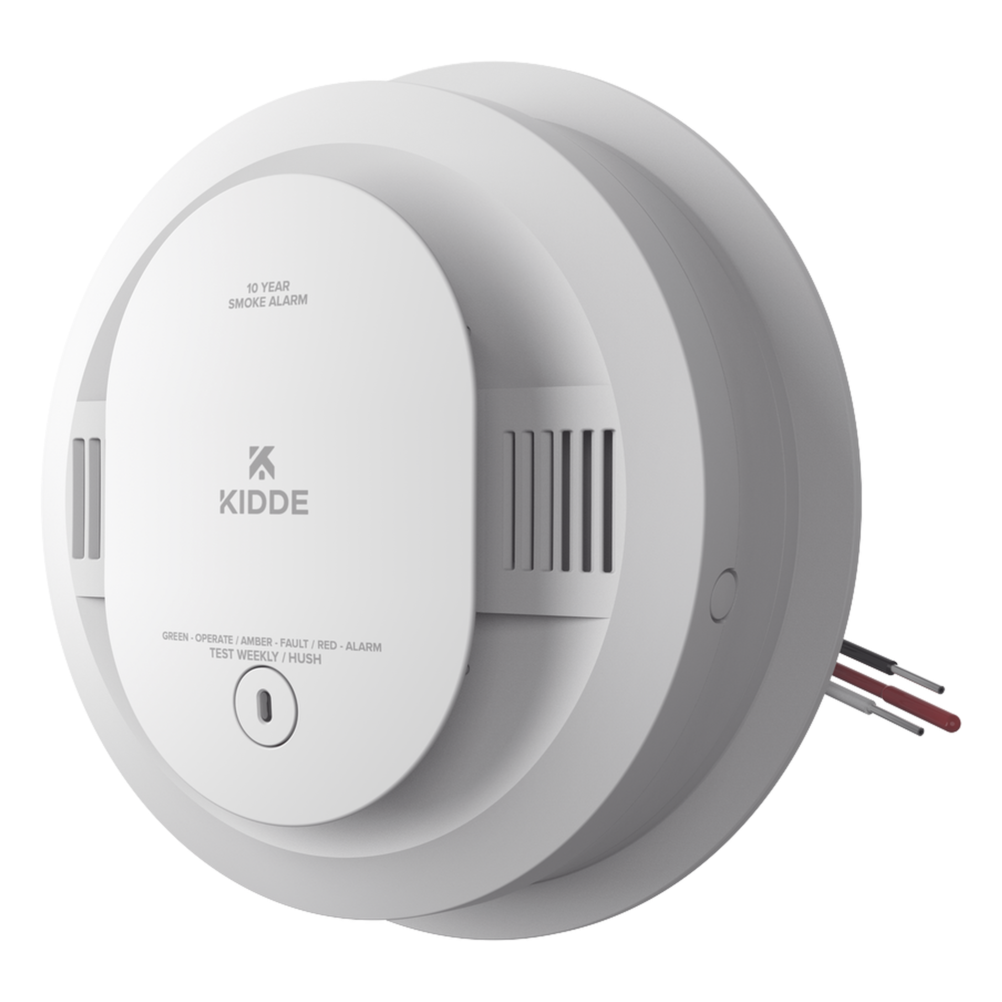 Detector de Humo Autónomo / Batería Sellada 10 Años / Diseño Compacto 12.7 cm (5 in) / LED Multicolor / Montaje Clic — KIDDE · SKU 20SD10-1