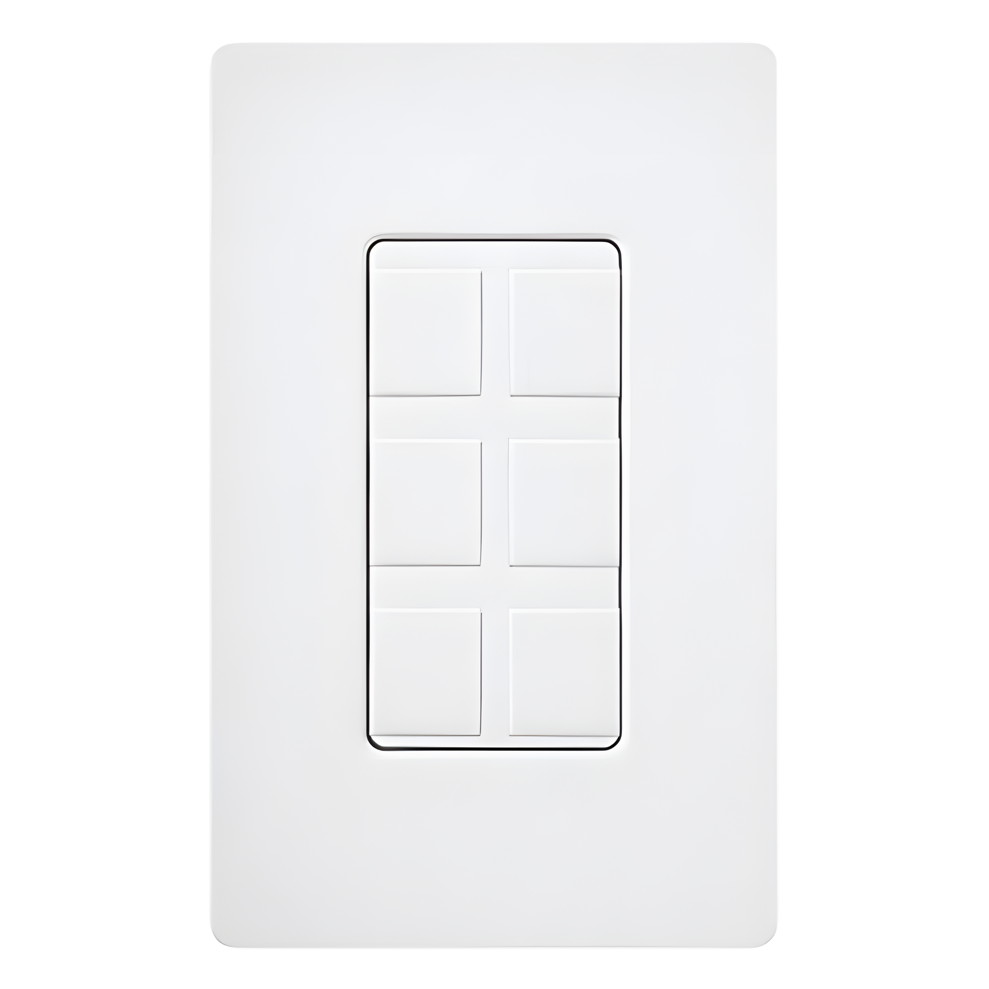 Marco de Conectividad / 6 Puertos Snap-In / Sin Herramientas / Apertura 1 Gang / Color Blanco — LUTRON ELECTRONICS · SKU CA6PFWH