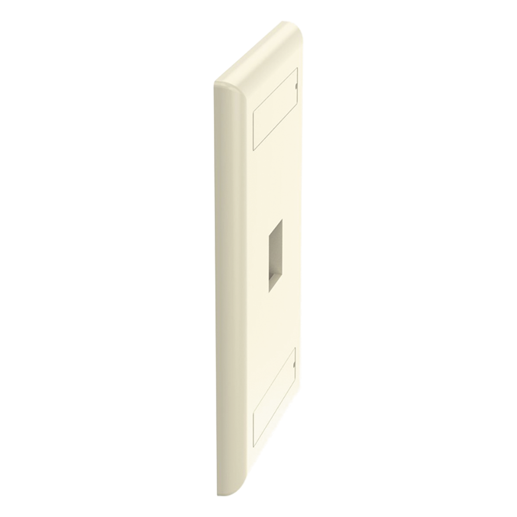 Placa de Pared Vertical / 1 Puerto Keystone / 69.8x114.3 mm / 2.75x4.5 pulg. / Marfil