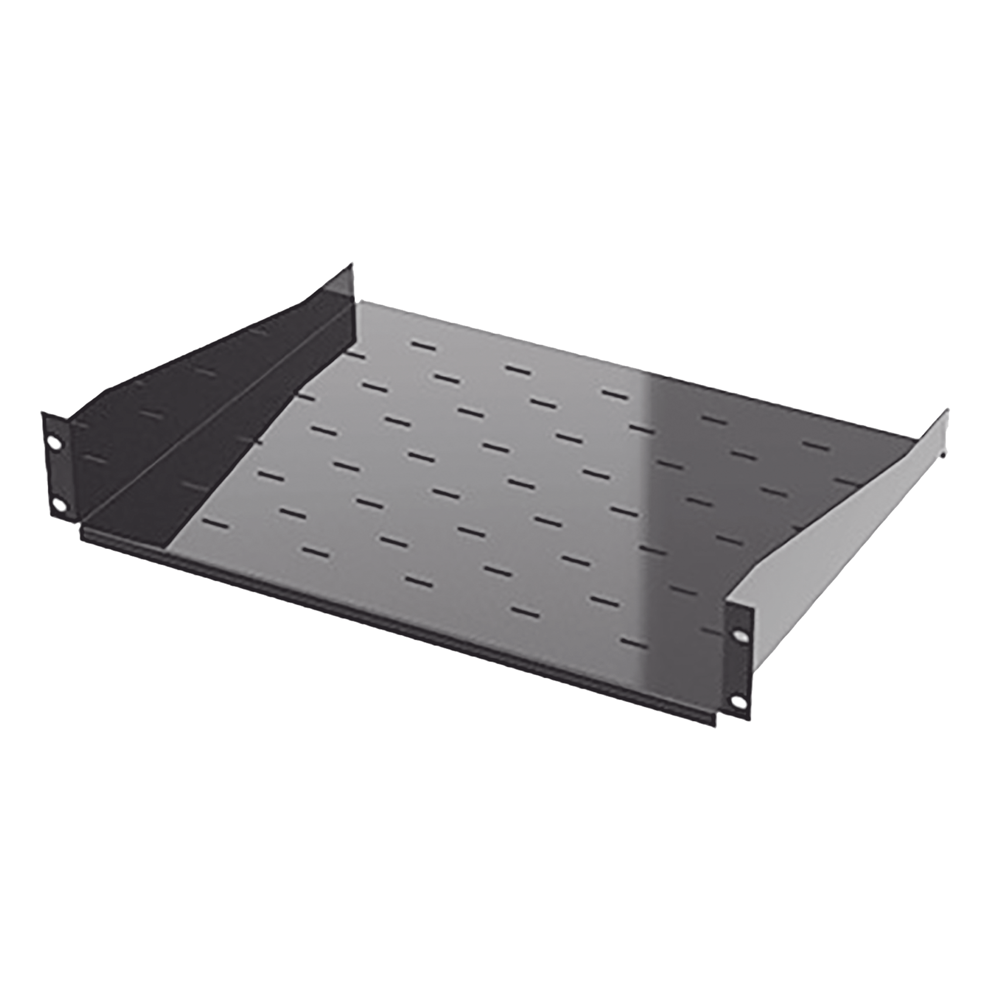 Charola para Rack / 19" / 2UR / Profundidad 34.2 cm (13.5 in) / Carga 20 kg / Lámina Calibre 16 — LINKEDPRO BY EPCOM · SKU S-CH-19X13.5