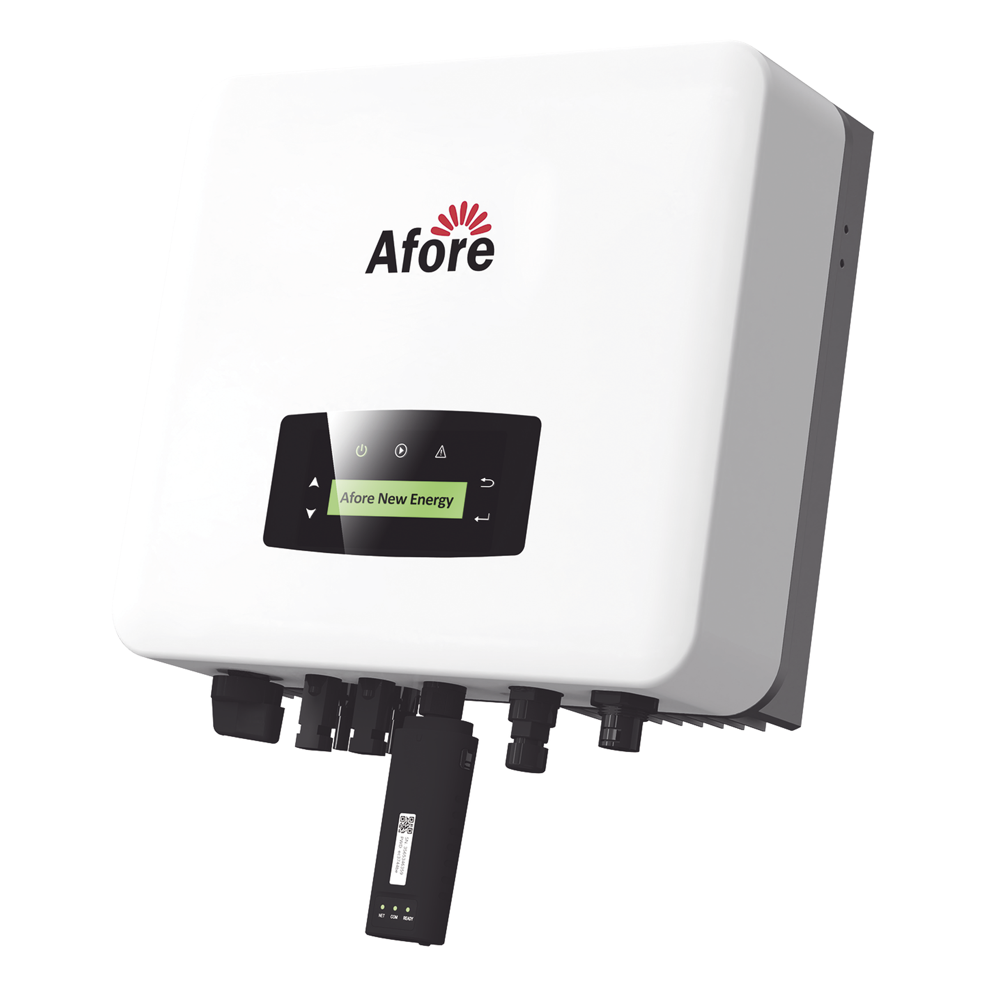 Inversor de Interconexión a Red / 3 kW de Potencia de Salida / Eficiencia 98.13% / Doble MPPT hasta 500 V / Wi-Fi Integrado / IP65 / 180-276 VCA — AFORE · SKU HNS3000TL1