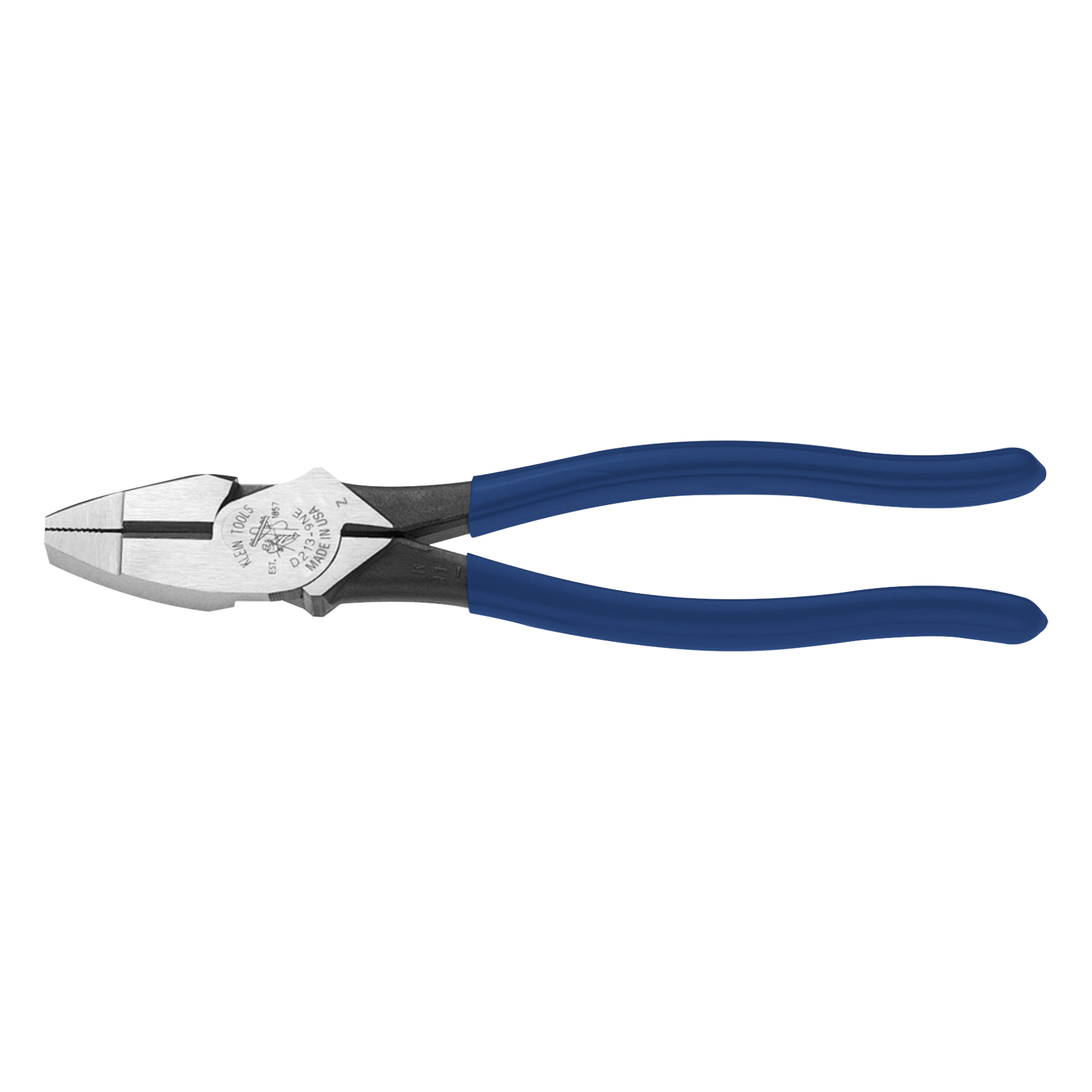 Pinzas de Corte Lateral / Alta Palanca 9" (229mm) / Punta New England / Acero Aleación EE.UU. — KLEIN TOOLS · SKU D213-9NE